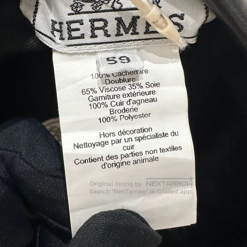 Hermes Hermes size 59 Cashmere goat fur beret Size ONE SIZE - 6 Thumbnail