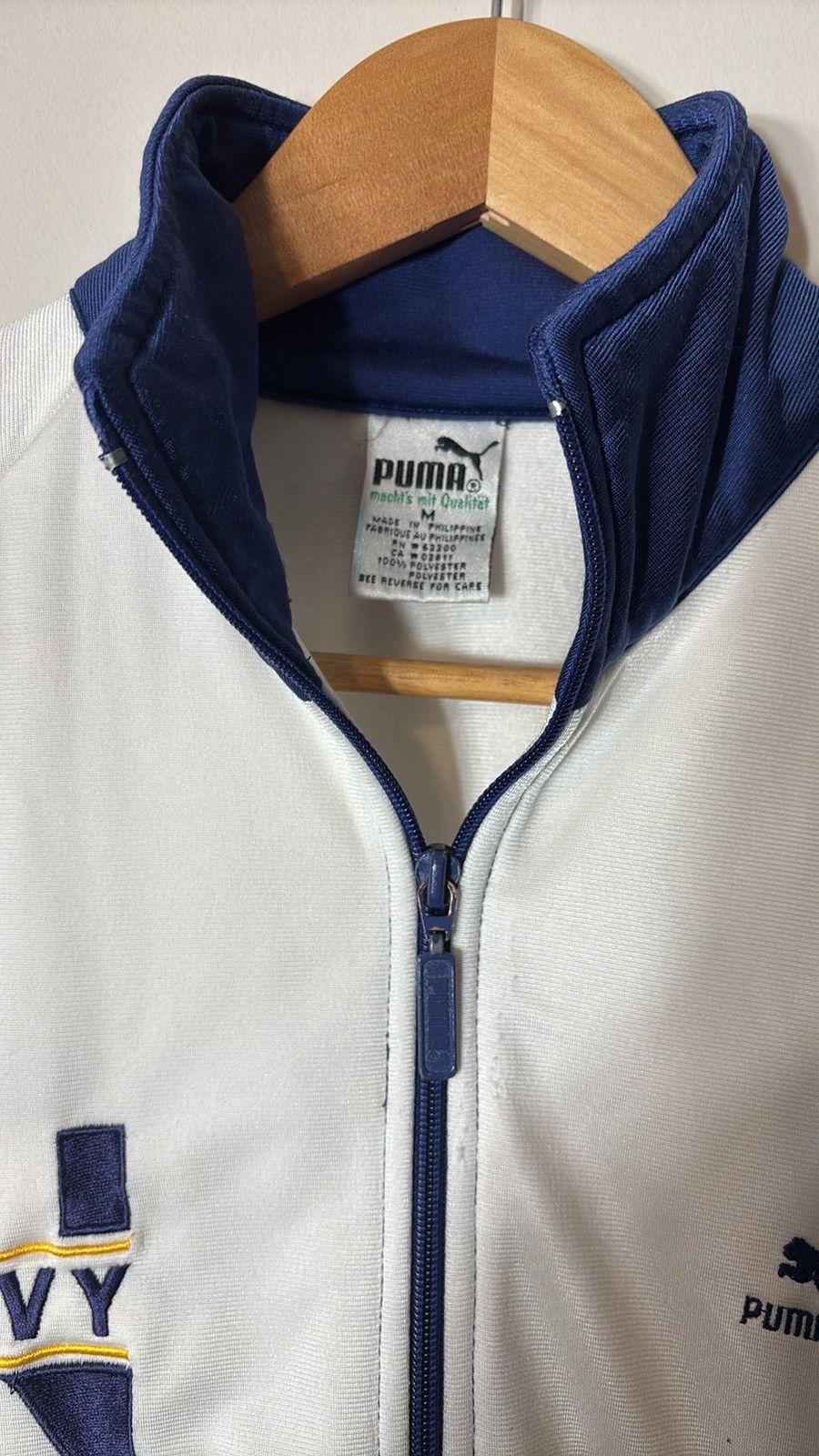 Puma × Vintage Vintage Puma Navy Midshipmen Jacket Size US M / EU 48-50 / 2 - 3 Thumbnail