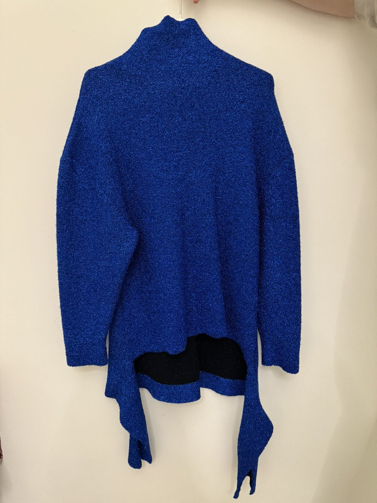 image of Balenciaga Lurex Over Turtleneck in Blue, Women's (Size XS)