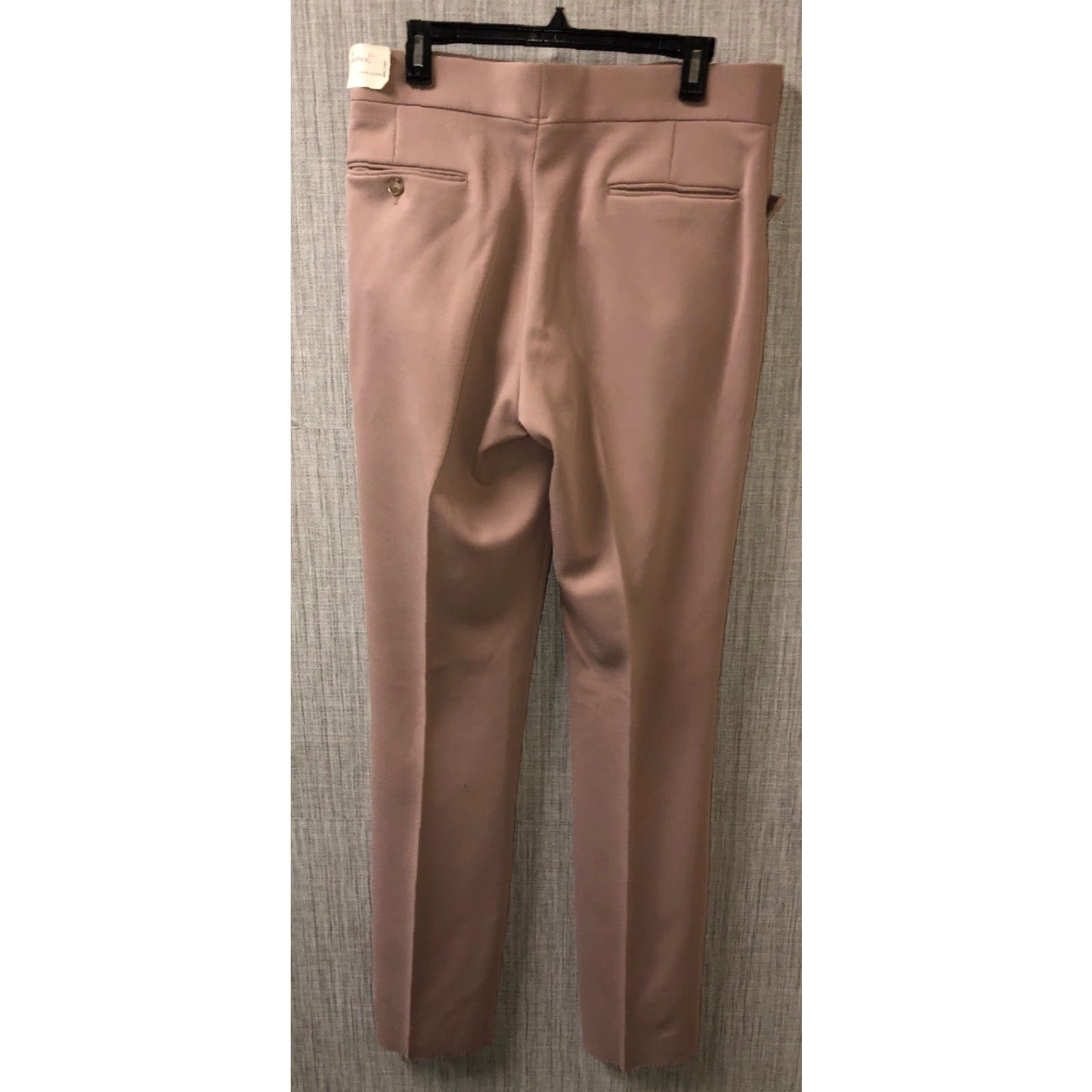 Vintage Mens Beige Soft Polyester Pleated Dress Pants Size 34 UNHEMMED New Size US 34 / EU 50 - 4 Thumbnail