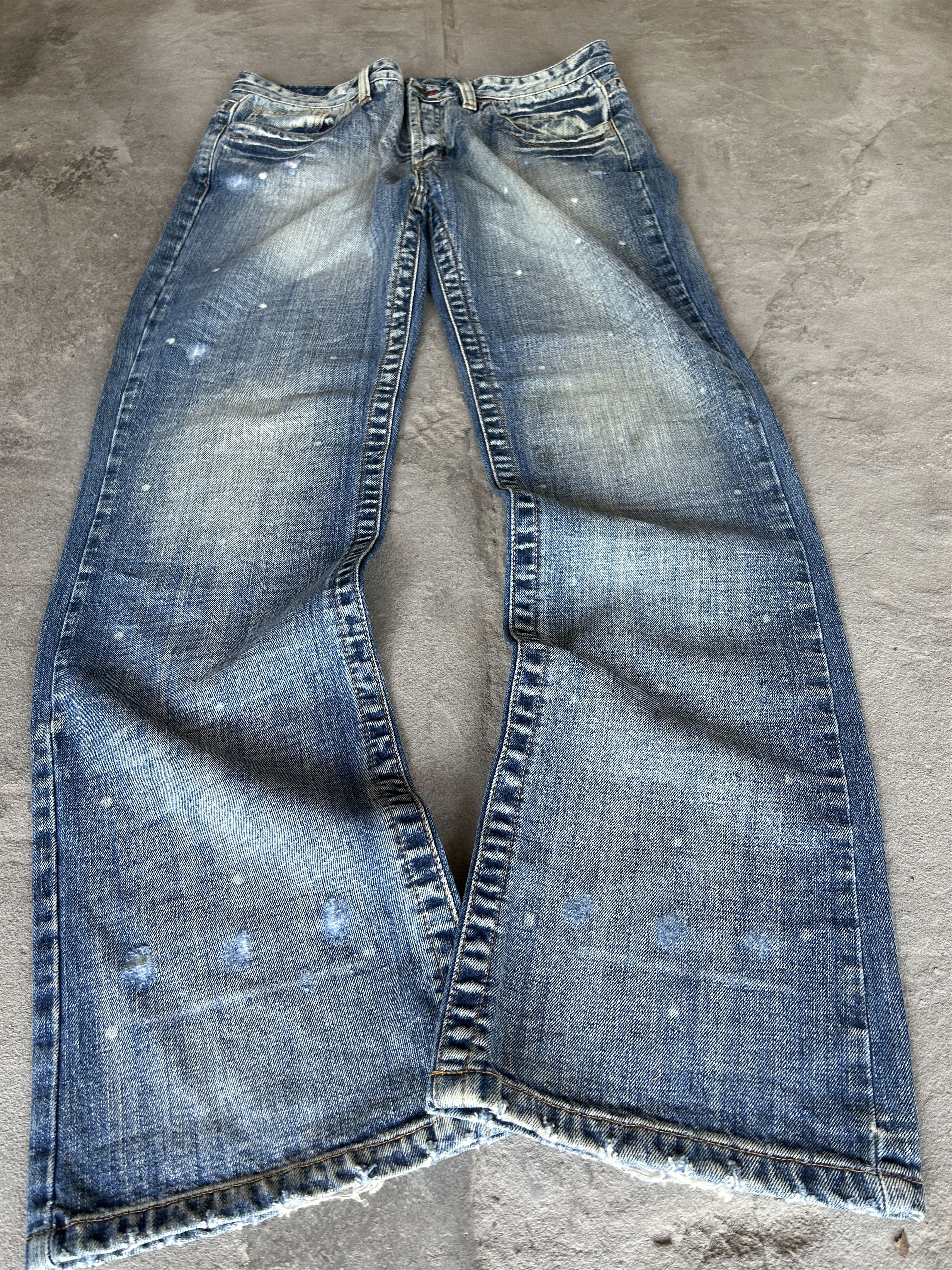 💥 JUNYA WATANABE BALENCIAGA STYLE DISTRESSED JEANS