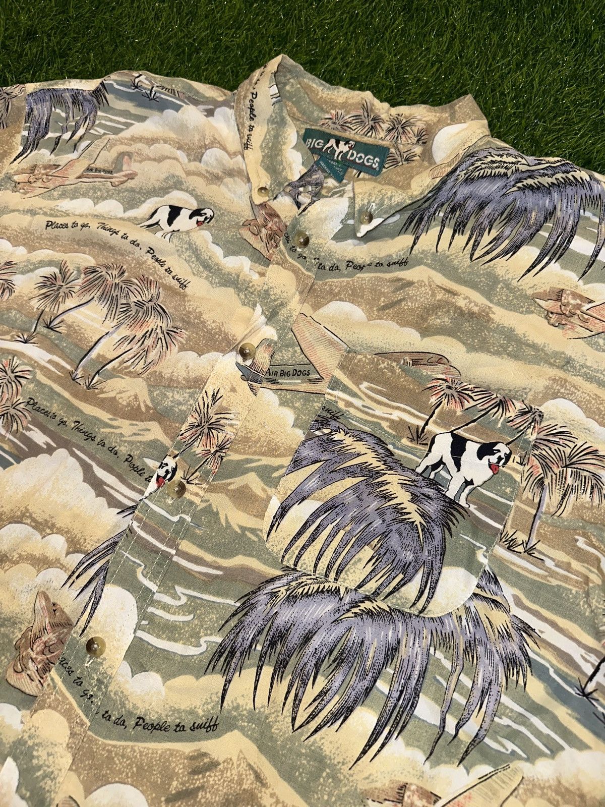 Big Dogs Vintage big dogs hawaiian polo shirt size Large Size US L / EU 52-54 / 3 - 3 Thumbnail