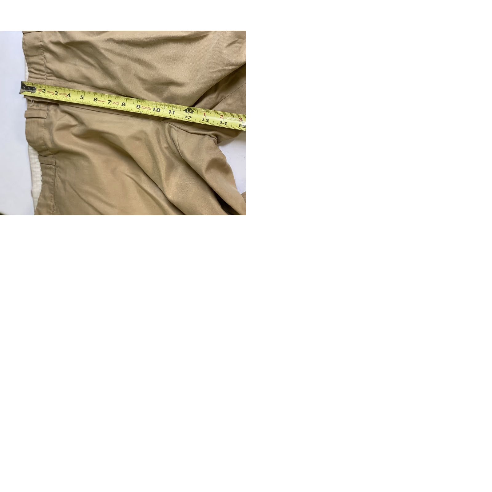 Polo Ralph Lauren VINTAGE Polo Ralph Lauren Pants Men Silk Blend Flat Front 40x30 Regular Inseam 30 Chino Brown Tan Size US L / EU 52-54 / 3 - 9 Thumbnail