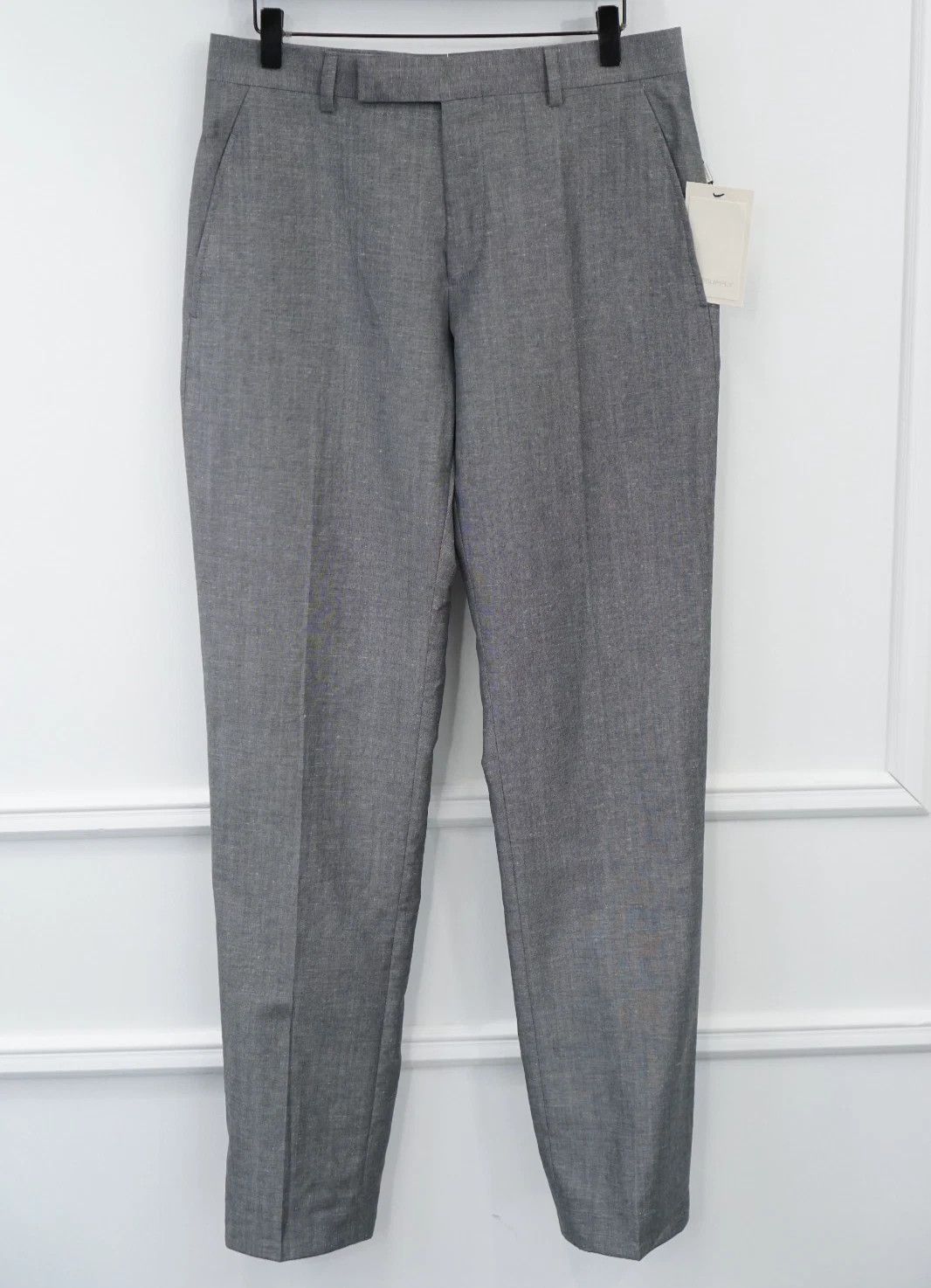 Suitsupply Men Suitsupply Pants Grey Washington Wool & Linen UK/US36 Size 36R - 1 Thumbnail