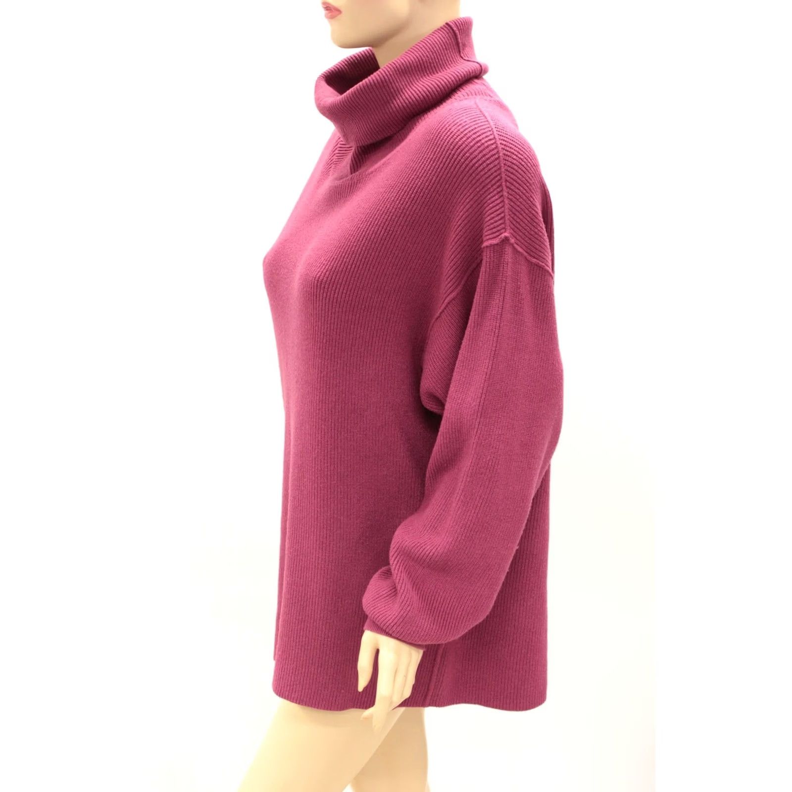 Free People Free People Women's Tunic Sweater in Berry Crush Size Medium Size M / US 6-8 / IT 42-44 - 2 Thumbnail