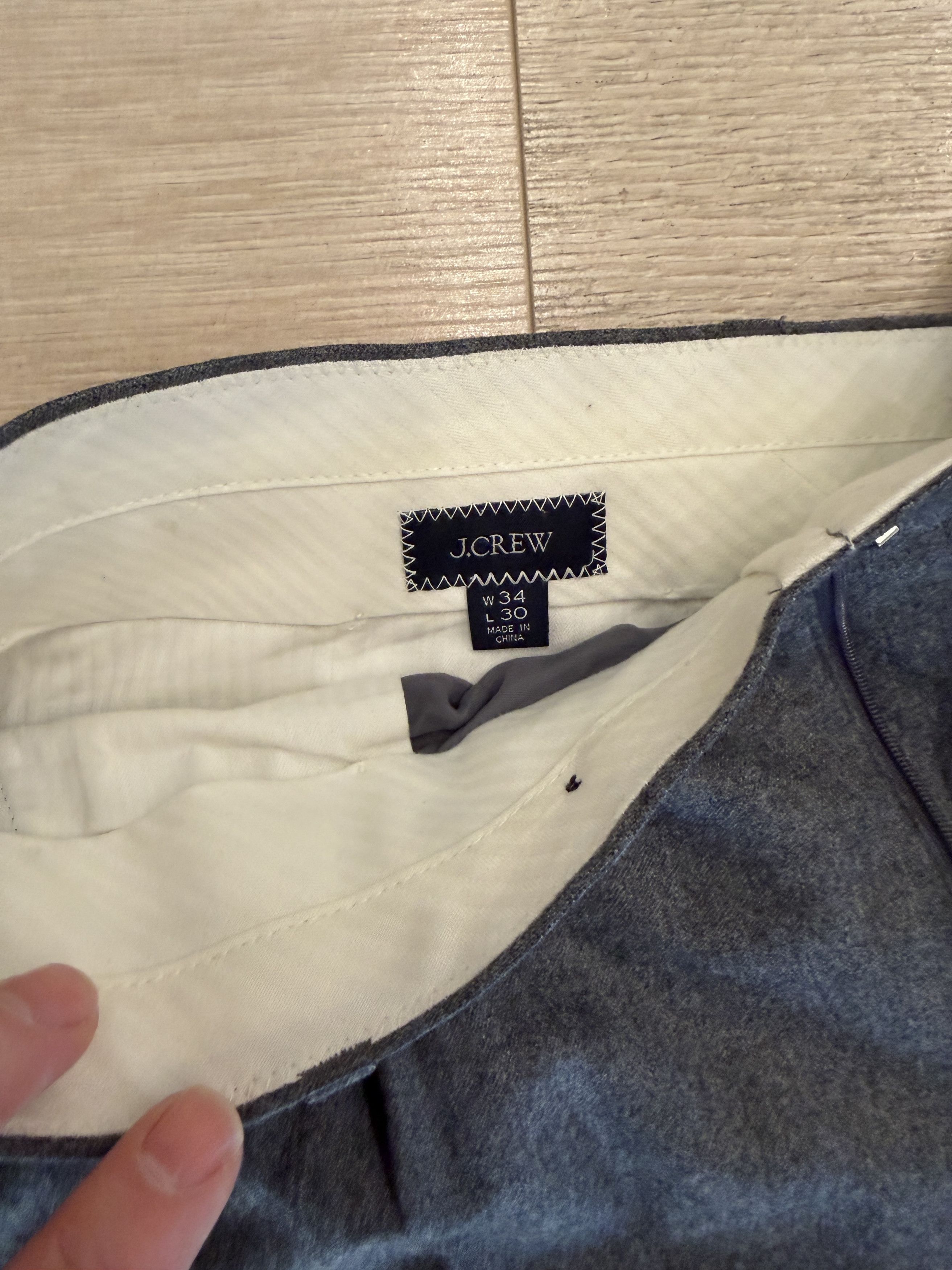J.Crew Relaxed fit single pleat trouser in Italian wool Size US 34 / EU 50 - 3 Thumbnail