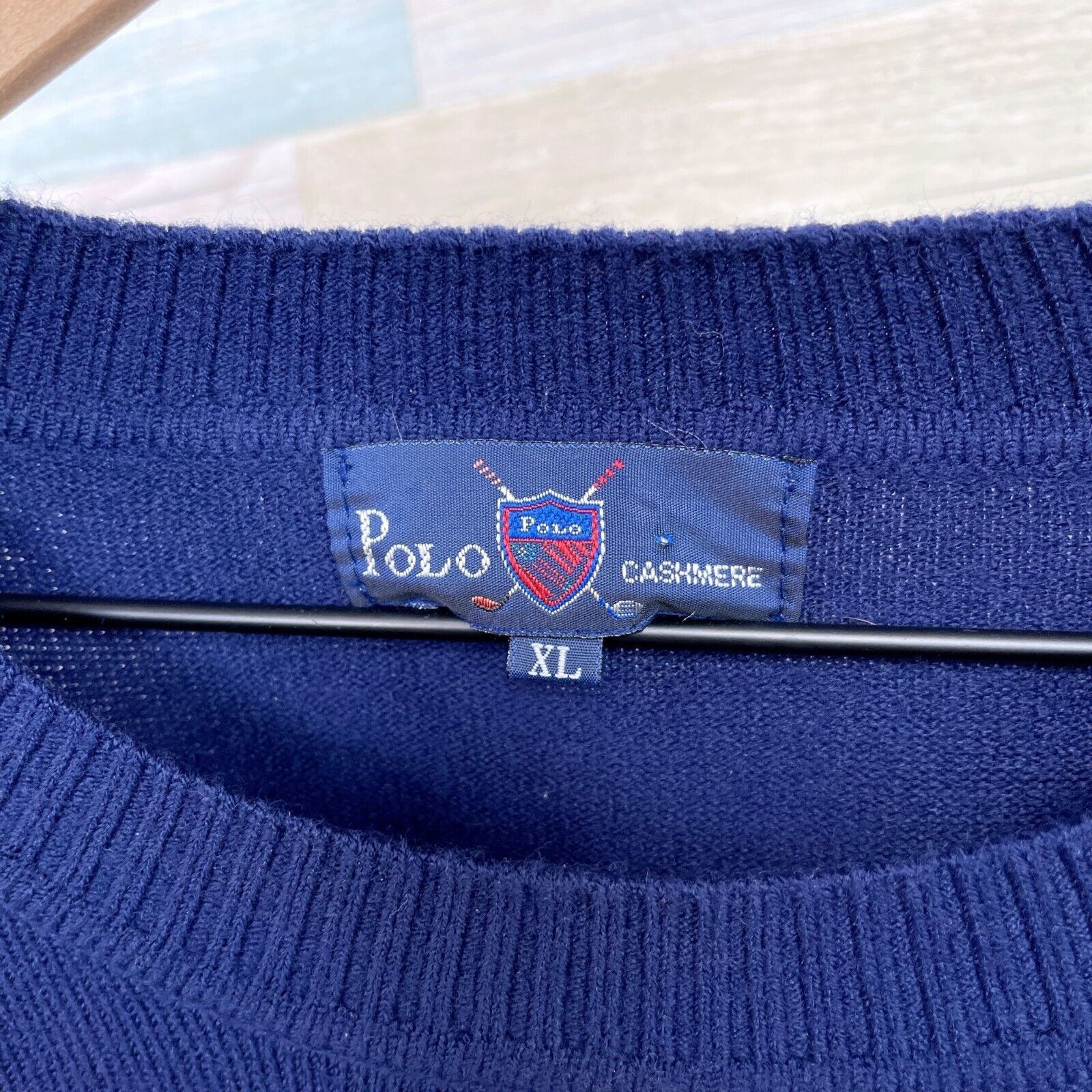 Polo Ralph Lauren POLO Ralph Lauren Cashmere Sweater Blue Golf VTG Mens XL Size US XL / EU 56 / 4 - 6 Thumbnail