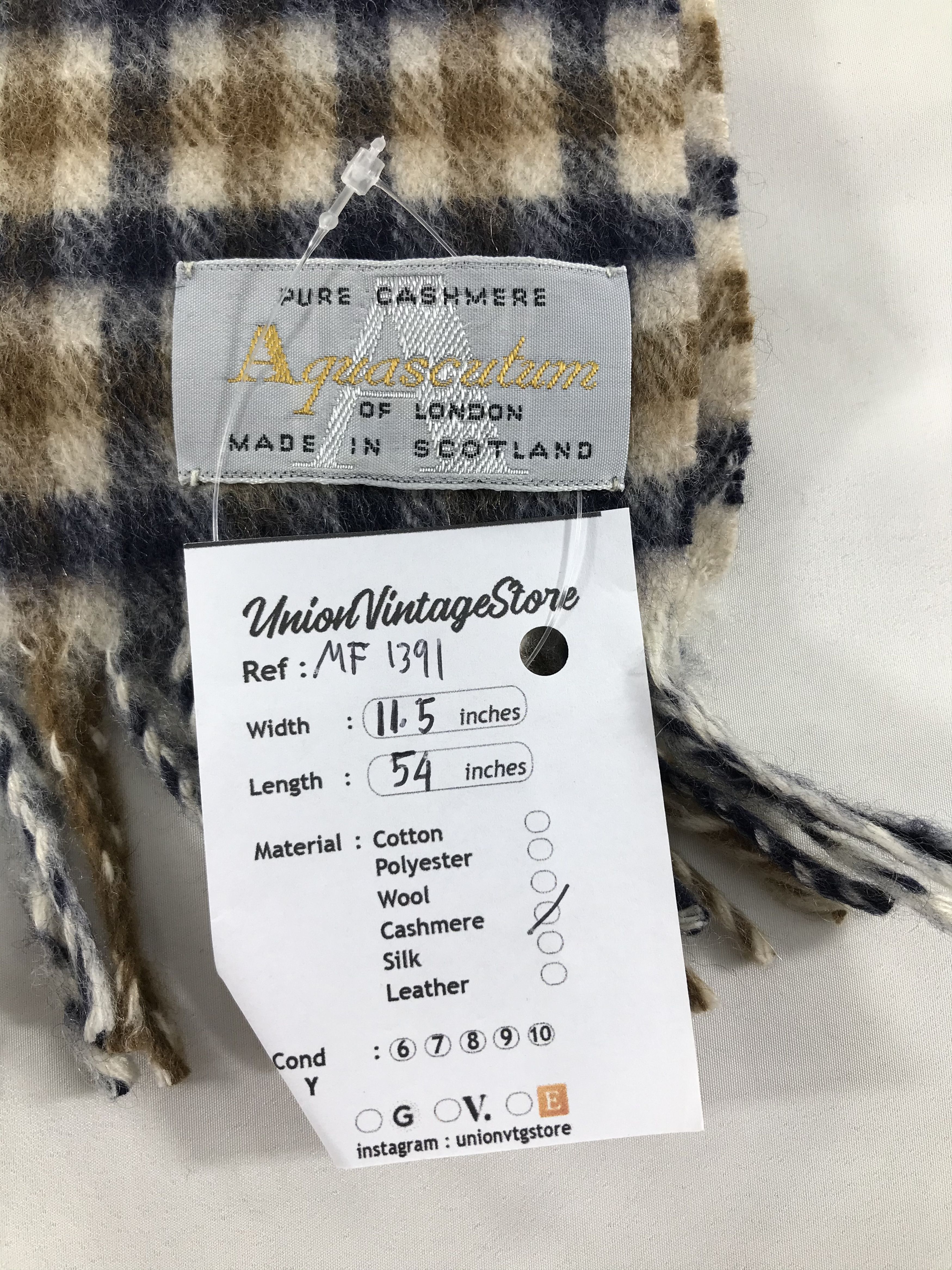 Aquascutum Vintage Aquascutum Scarf/Muffler/Neckwear MF1391 Size ONE SIZE - 4 Thumbnail