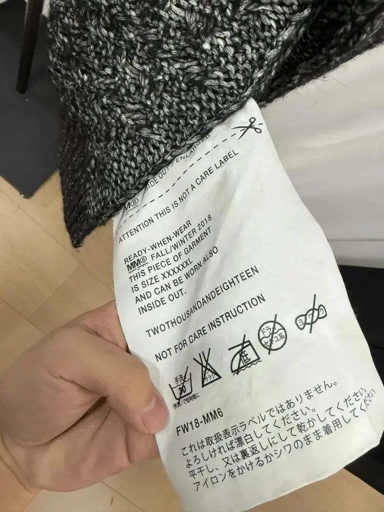 Maison Margiela 6XL Maison Margiela MM6 Leather Patch Knitwear Sweater-2507 Size US XL / EU 56 / 4 - 6 Thumbnail