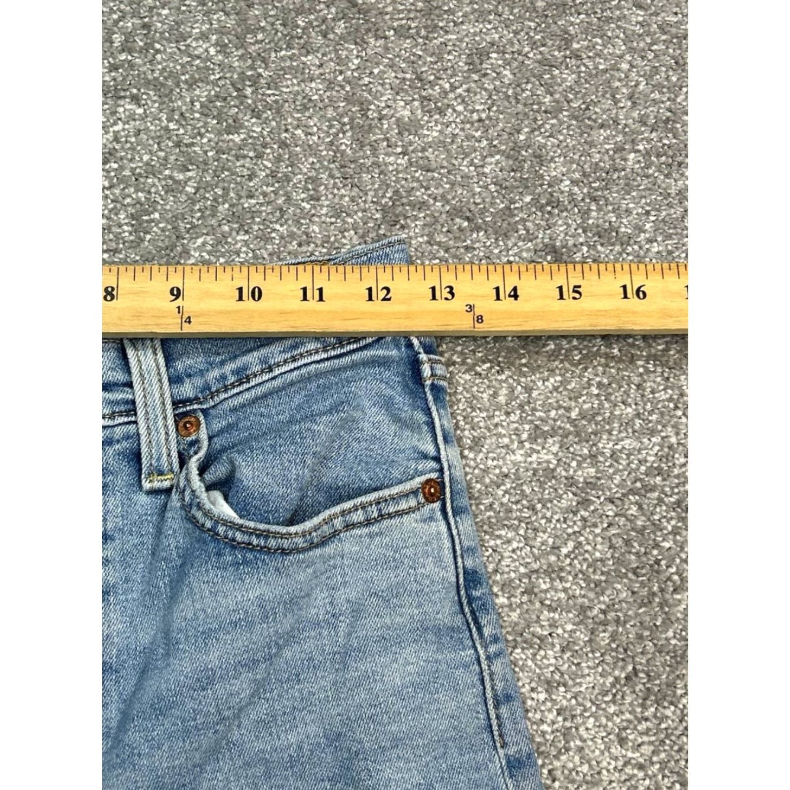Levi's Levi's Ribcage Jeans Womens Straight High Rise 27 Blue Cotton Denim 5-Pocket Regular Button Closure Vintage No Size 27" / US 4 / IT 40 - 3 Thumbnail