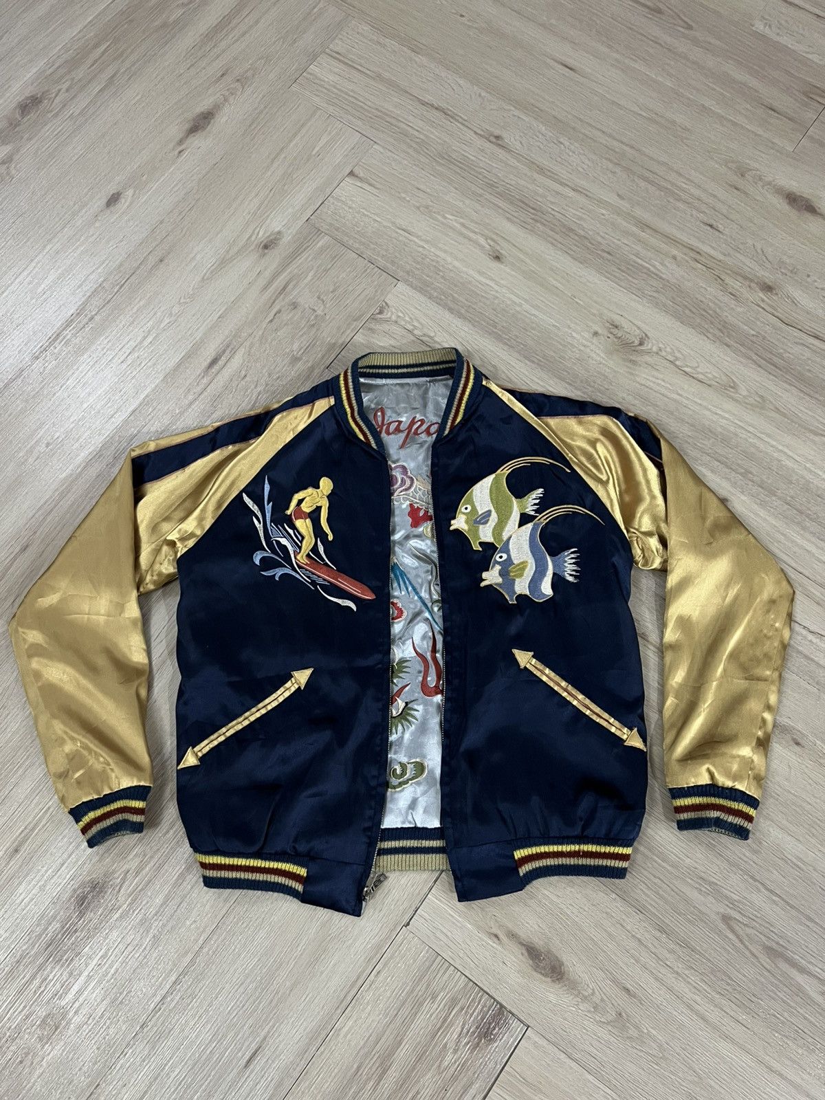 Tailor Toyo × Vintage Vintage Sukajan Tailor Toyo Reversible Jacket Size US S / EU 44-46 / 1 - 4 Thumbnail