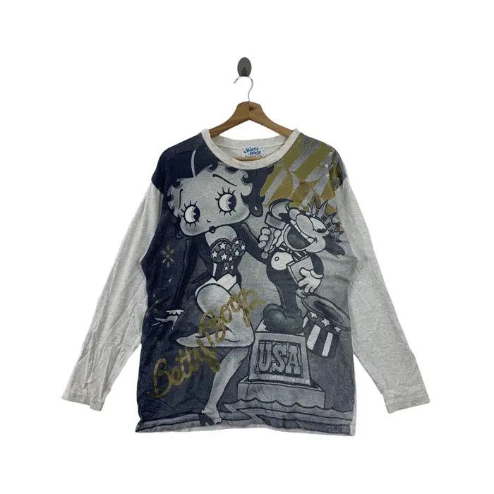 Vintage Vintage 90’ BETTY BOOP HOLLYWOOD Hall Of Fame Tee Shirt Size M / US 6-8 / IT 42-44 - 1 Thumbnail