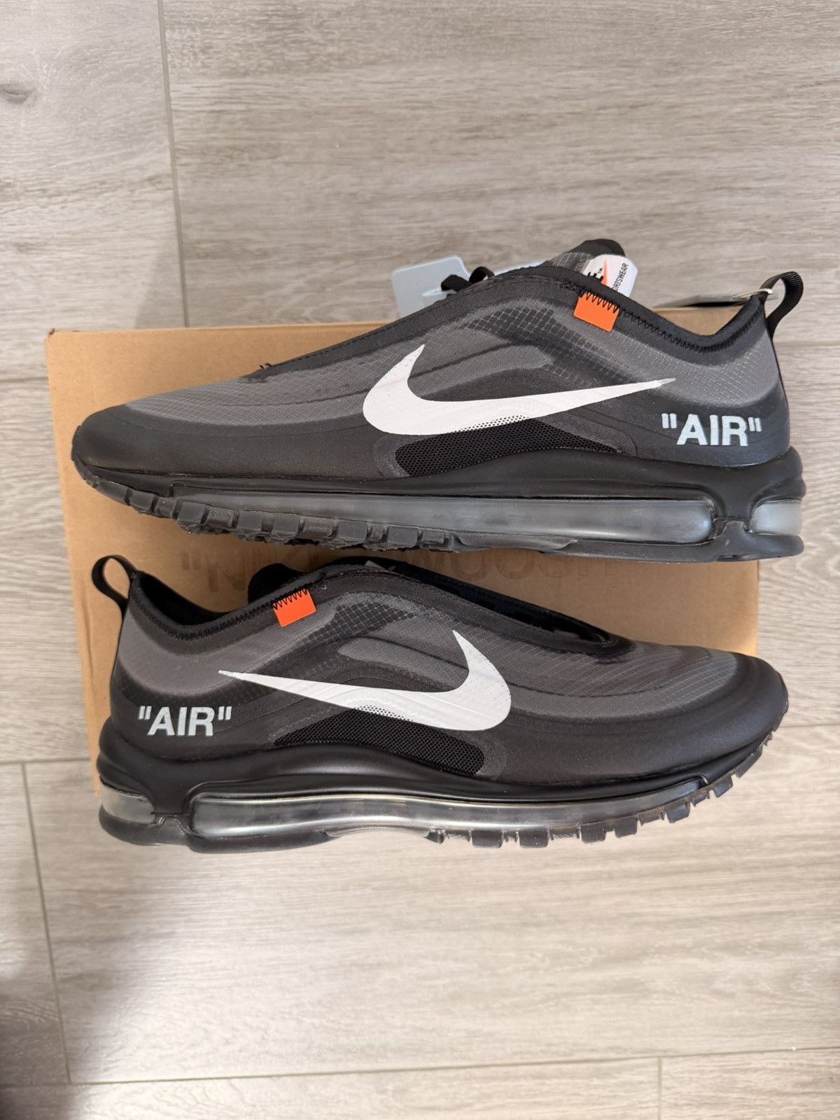 Nike × Off-White Nike x Off White Air Max 97 Black | new Size US 11 / EU 44 - 1 Thumbnail