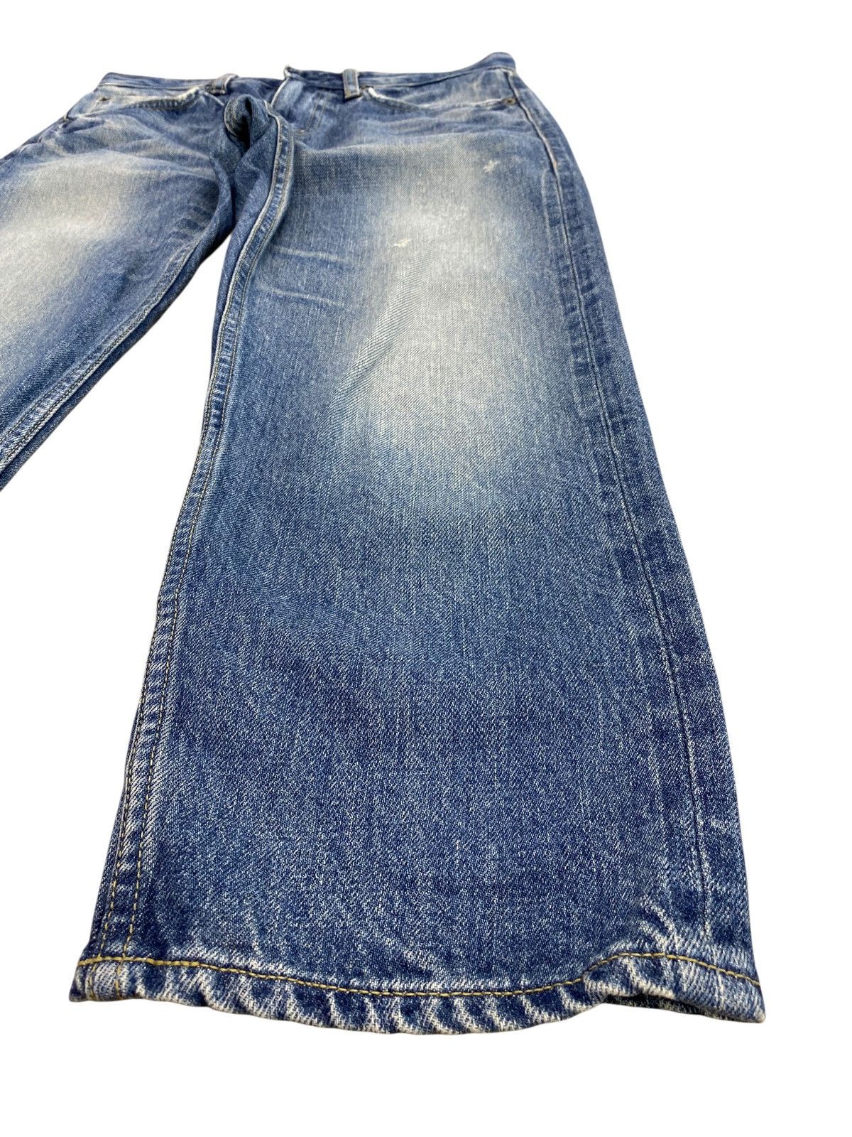 Japanese Brand Japanese Brand 3 Quarter Faded Blue Wash Style Jeans Size US 30 / EU 46 - 6 Thumbnail