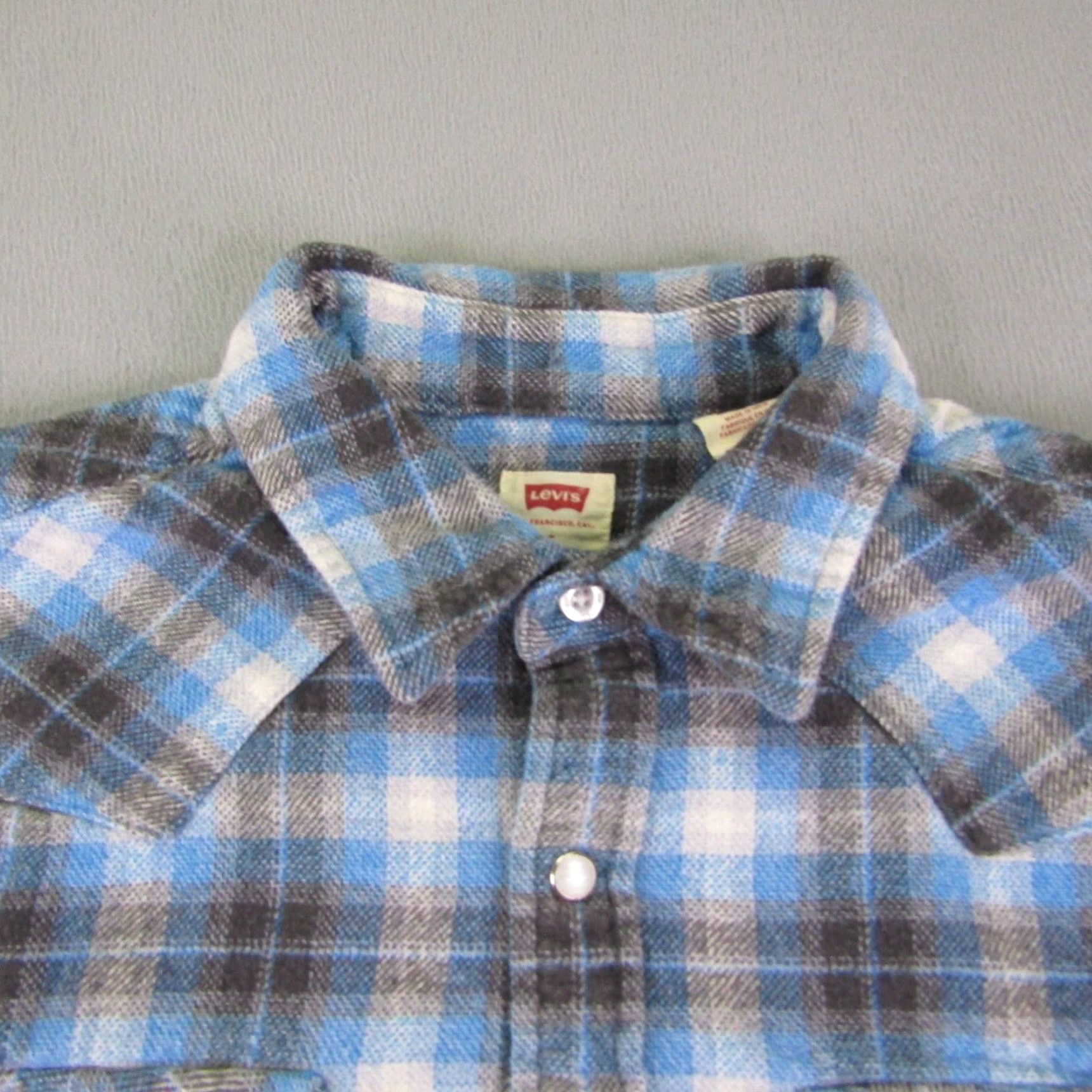 Levi's Levi's Western Flannel Shirt Mens Small Cotton Plaid Long Sleeve Cowboy Casual Outdoor Western Men Size US S / EU 44-46 / 1 - 2 Thumbnail