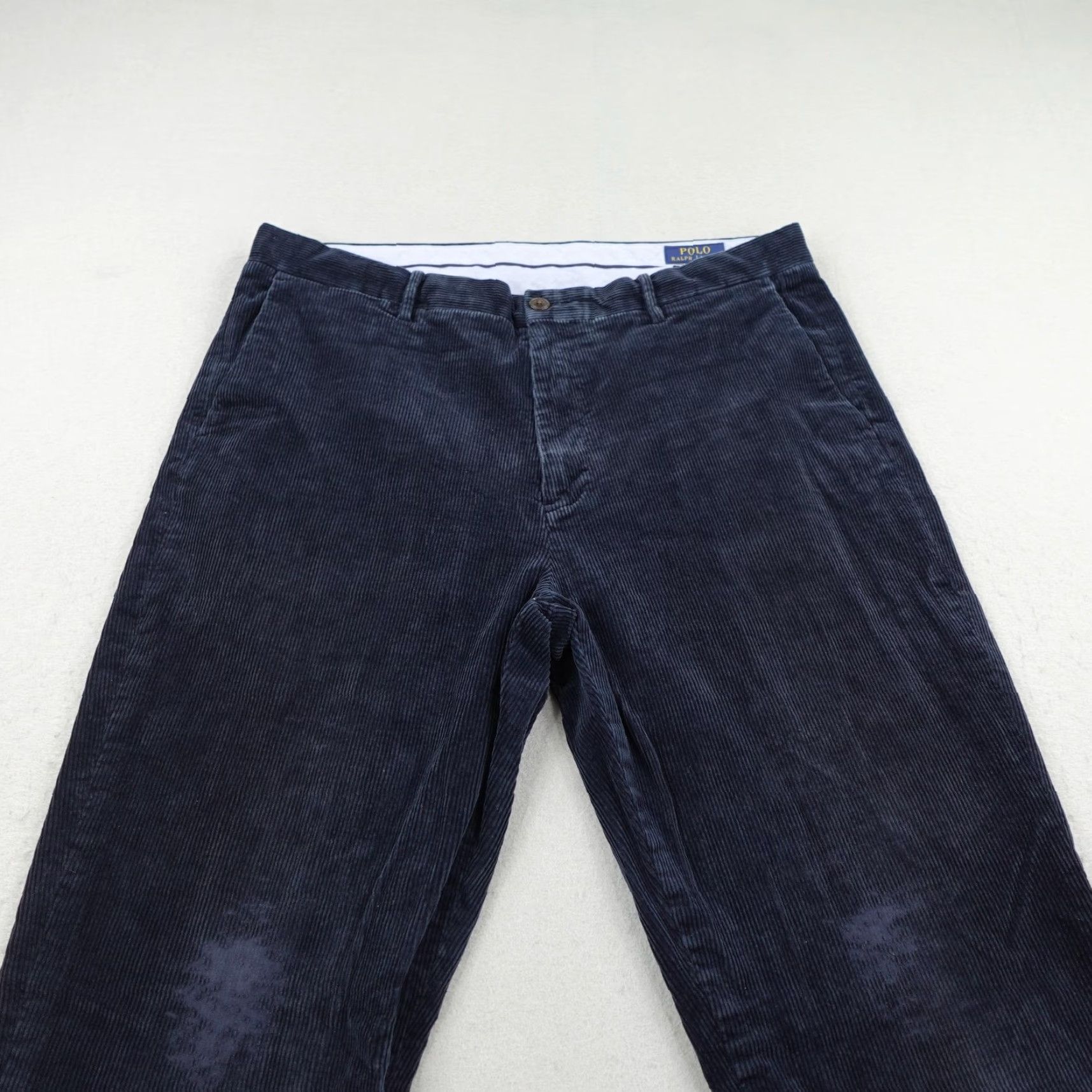 Polo Ralph Lauren Polo Ralph Lauren Chino Pants Mens 36x30 Blue Corduroy Classic Fit Stretch Size US M / EU 48-50 / 2 - 2 Thumbnail