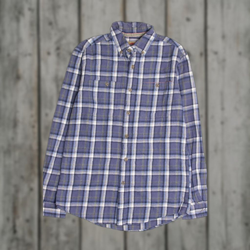 Vintage VINTAGE Boston Traders Shirt Small Blue Plaid Flannel Cotton Size US S / EU 44-46 / 1 - 1 Thumbnail
