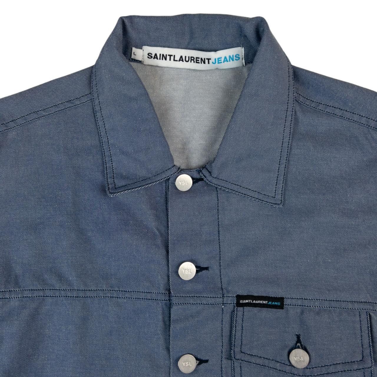 Yves Saint Laurent Vintage Saint Laurent Jeans Button Up Jacket Size L Size US L / EU 52-54 / 3 - 3 Thumbnail