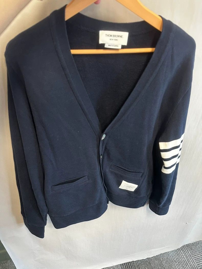 Thom Browne Thom Browne size2 Classic striped cardigan Size US M / EU 48-50 / 2 - 1 Thumbnail