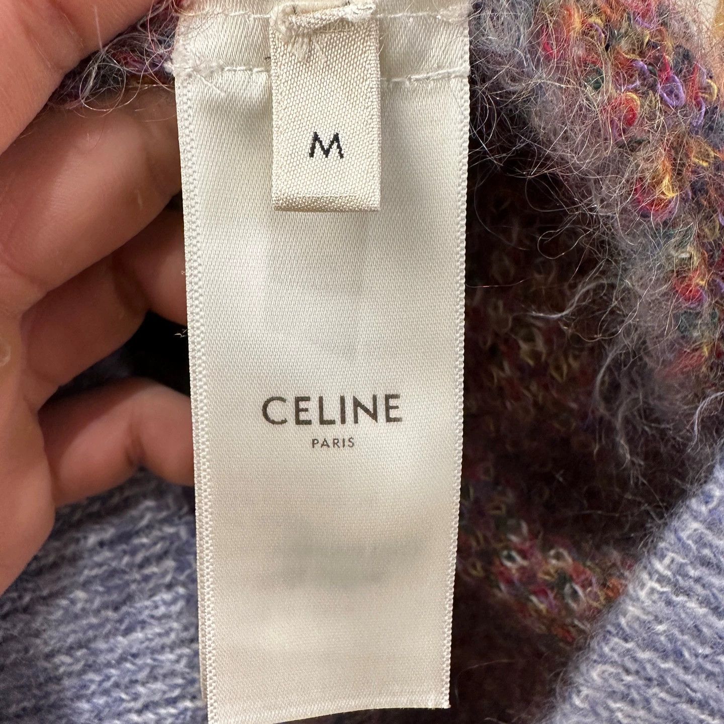 Celine Celine jan811 rainbow lightning mohair hoodie m Size M / US 6-8 / IT 42-44 - 4 Thumbnail