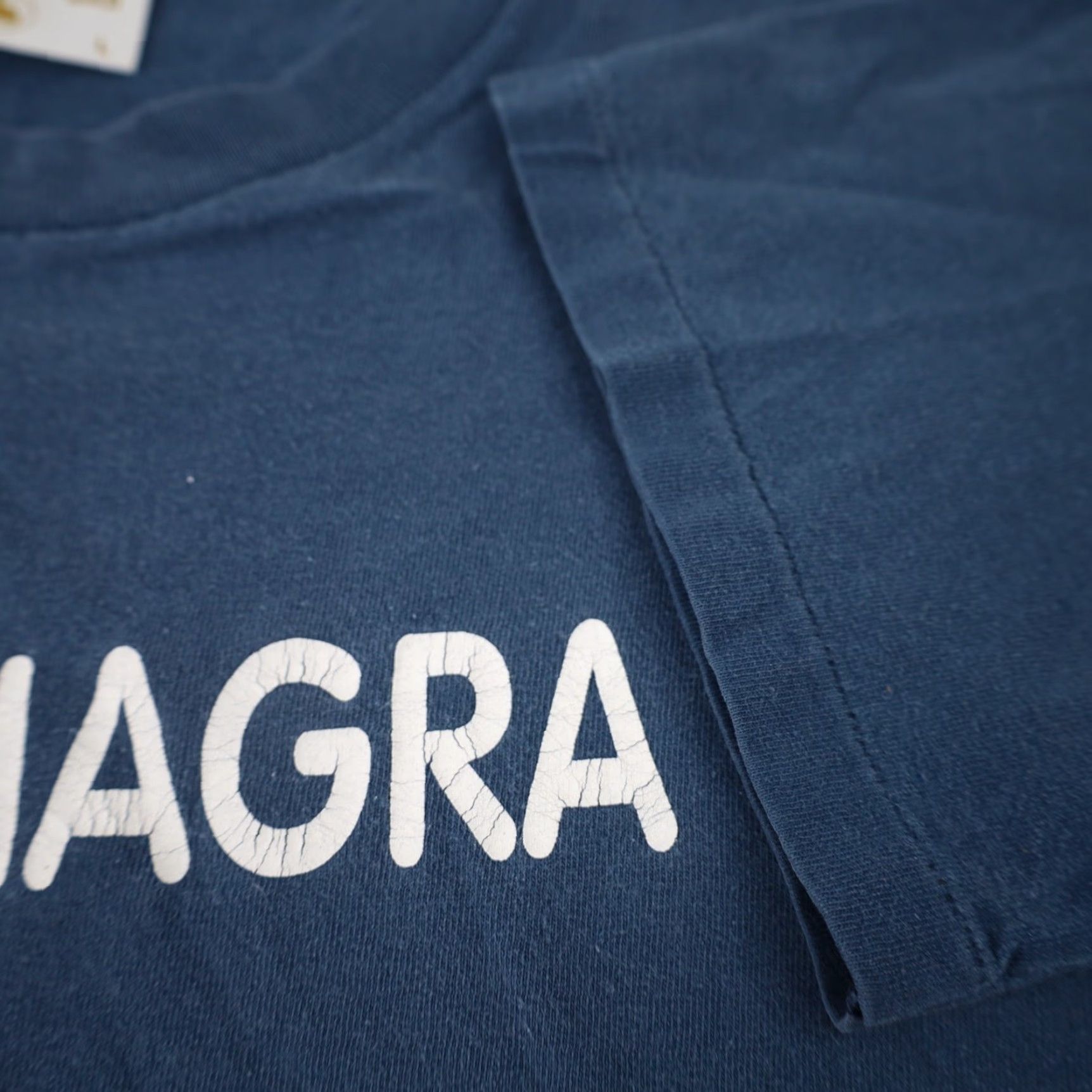 Vintage VINTAGE I Love Viagra Mens Large Graphic T Shirt Blue Size US L / EU 52-54 / 3 - 5 Thumbnail