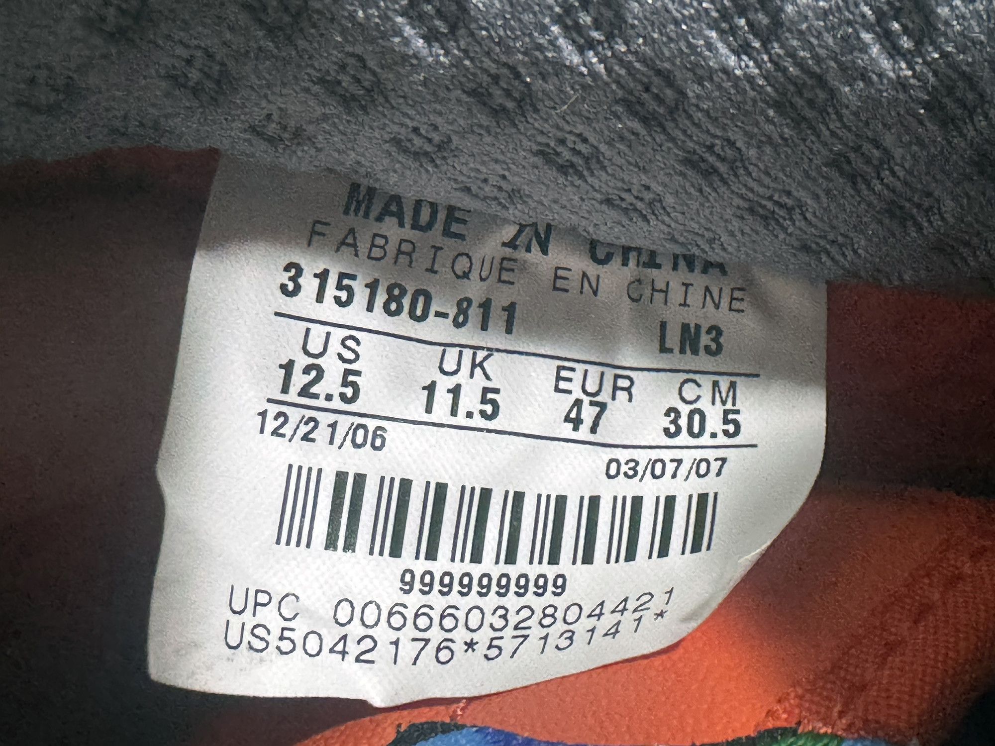 Nike 2007 Air Force 1 Premium 07 GAUCHO'S GYM Orange 315180 811 Size US 12.5 / EU 45-46 - 8 Thumbnail