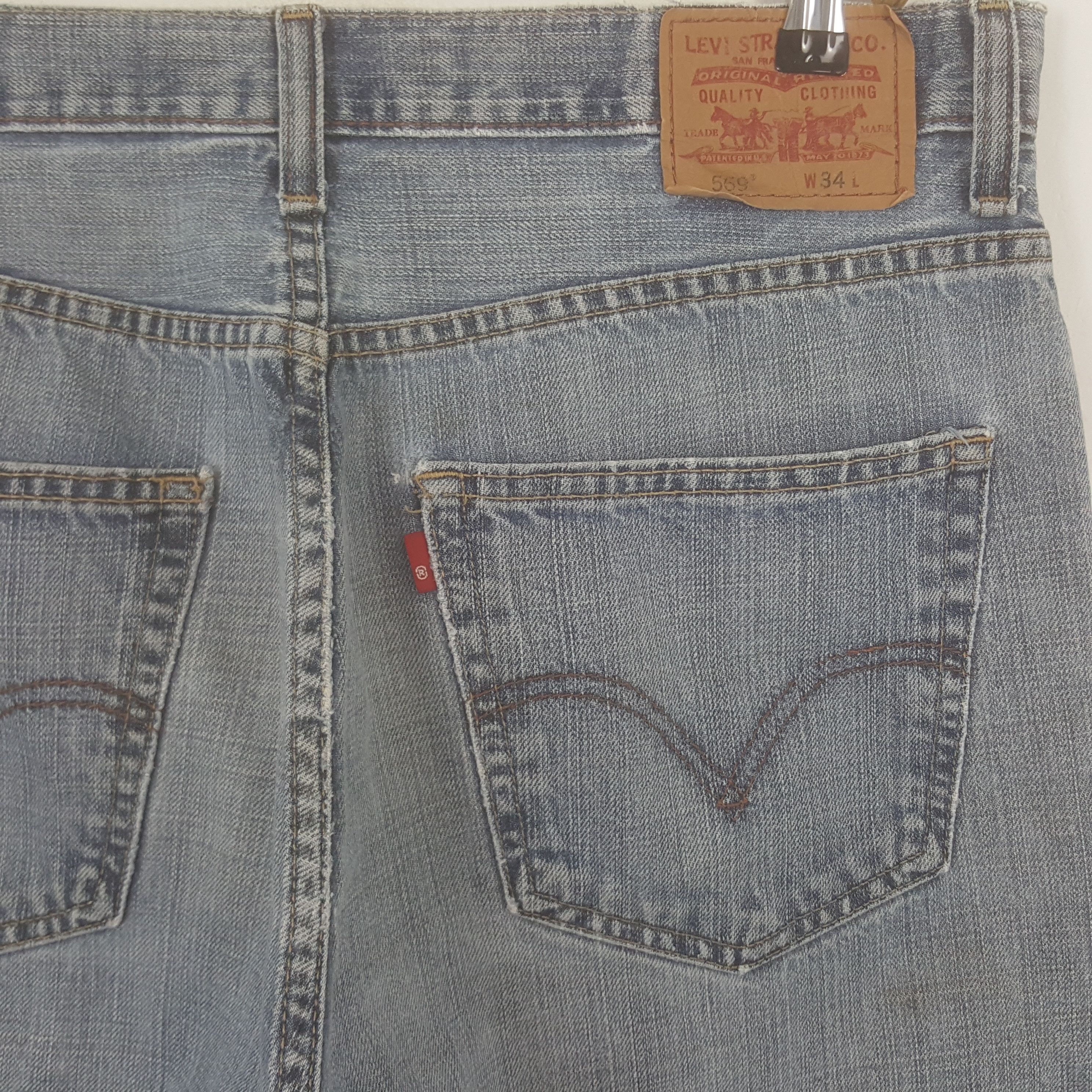 Levi's × Vintage Vintage Levi's 569 American Distressed Short Denim Jorst Size US 35 - 4 Thumbnail