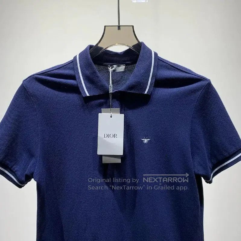 Other Dior Men's Navy Cotton Polo Shirt . Size US S / EU 44-46 / 1 - 4 Thumbnail