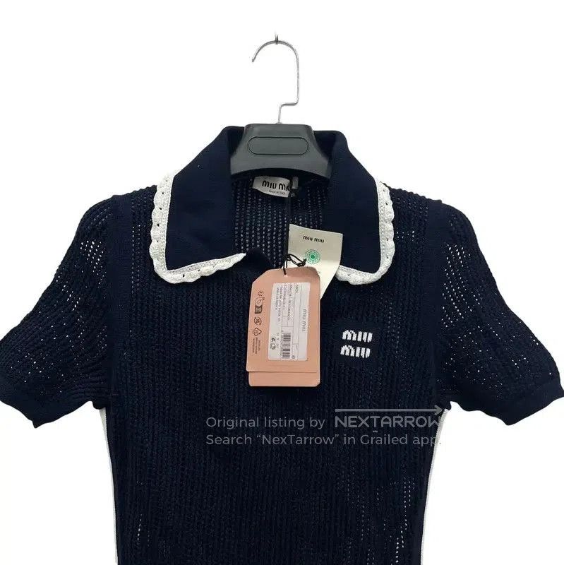 Miu Miu Miu Miu Women's Navy Blue Dress . Size XXS / US 00 / IT 34 - 4 Thumbnail