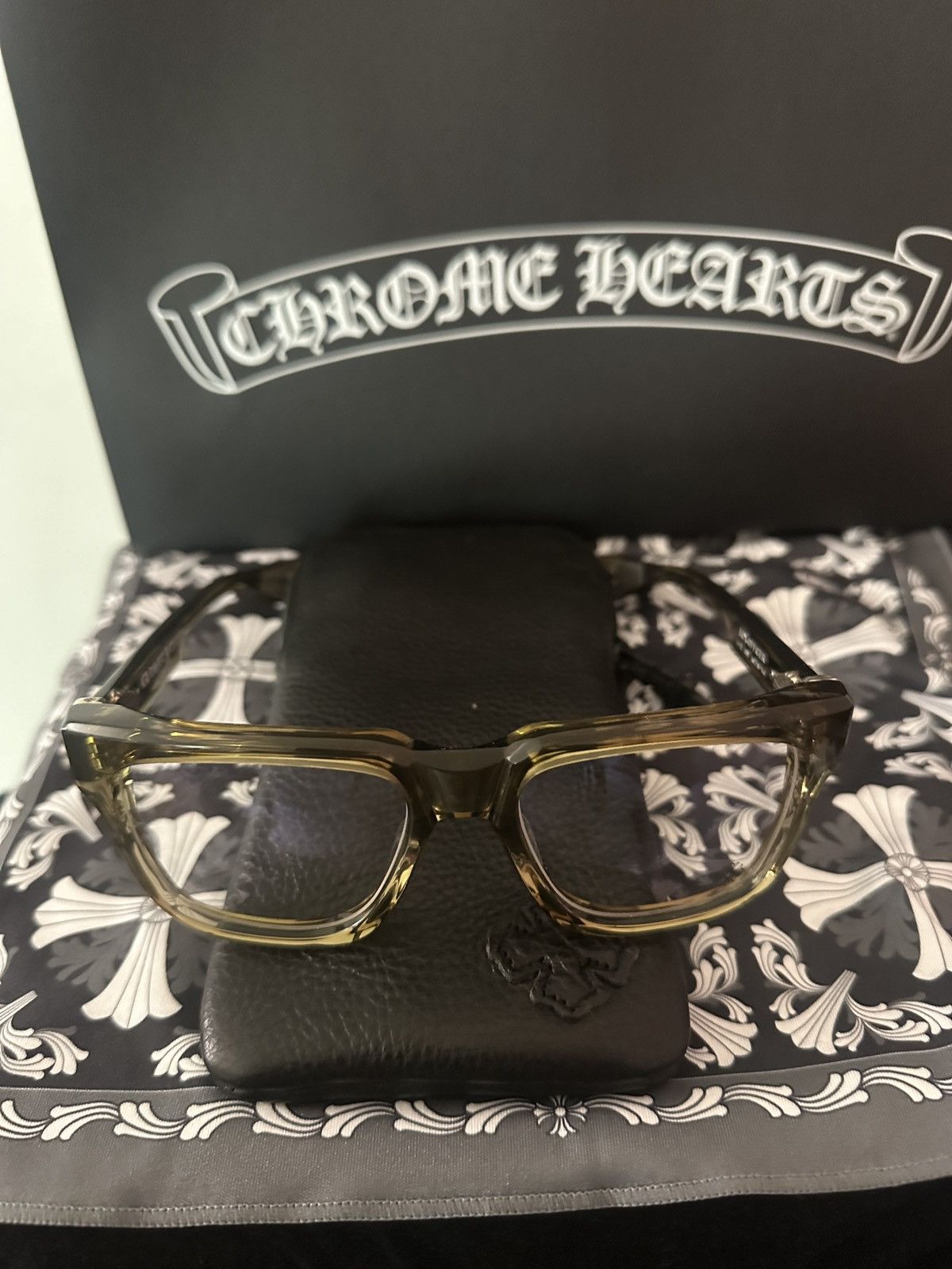Chrome Hearts Chrome Hearts Box Officer Glasses Size ONE SIZE - 1 Thumbnail