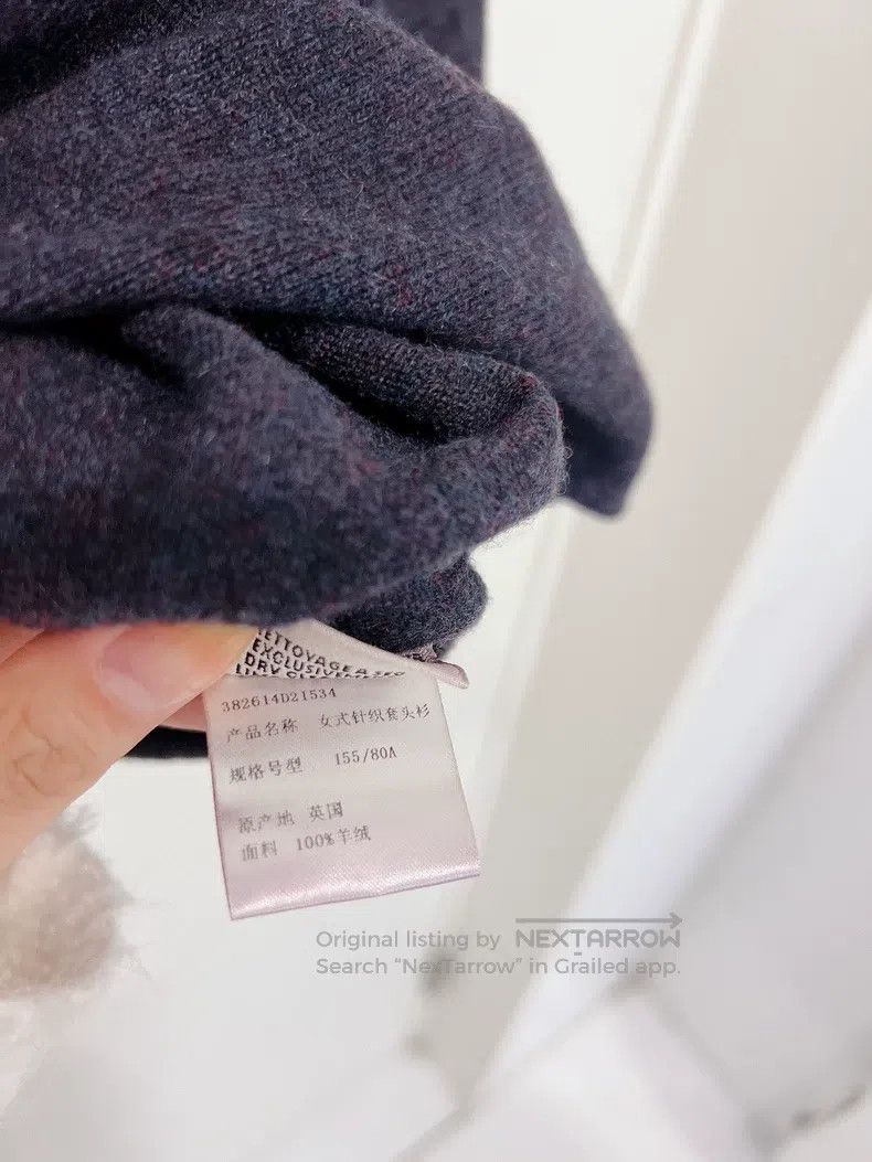Hermes Hermes Dark Gray Batwing Loose Cashmere Knit Sweater Size XXS / US 00 / IT 34 - 9 Thumbnail