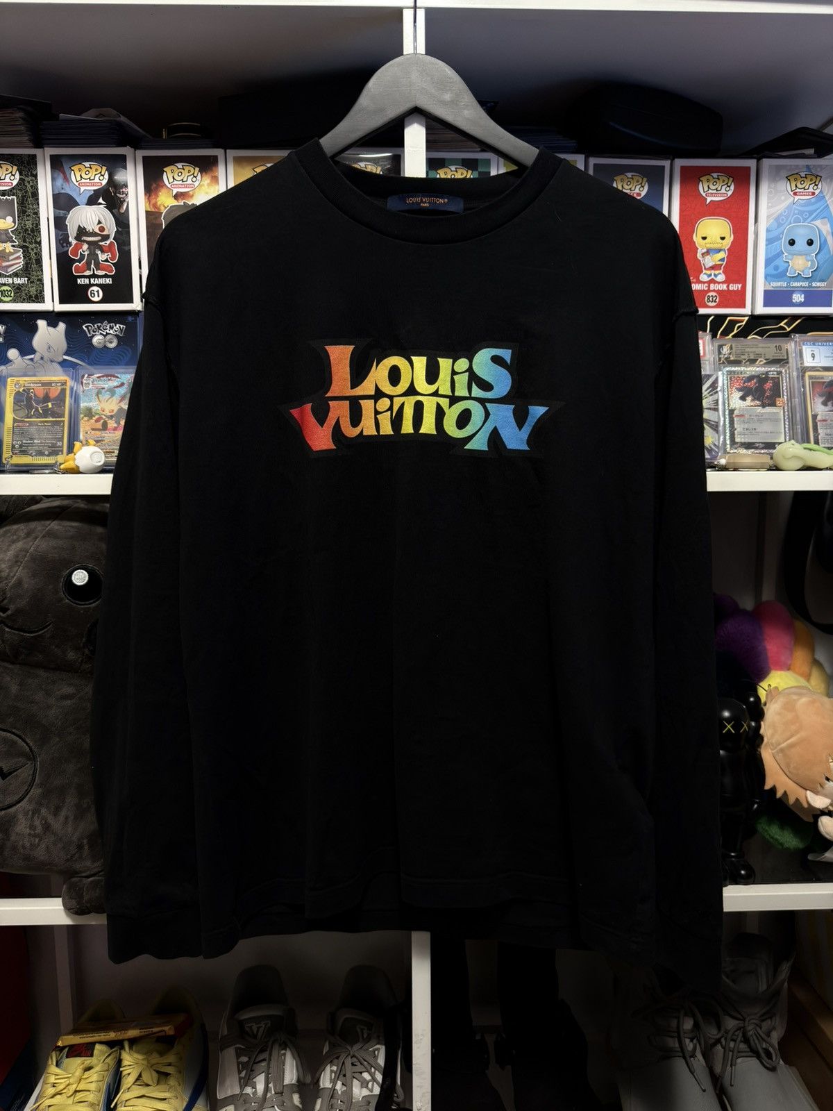Louis Vuitton Louis Vuitton SS23 Rainbow Text Long Sleeve T-shirt Size US M / EU 48-50 / 2 - 1 Thumbnail