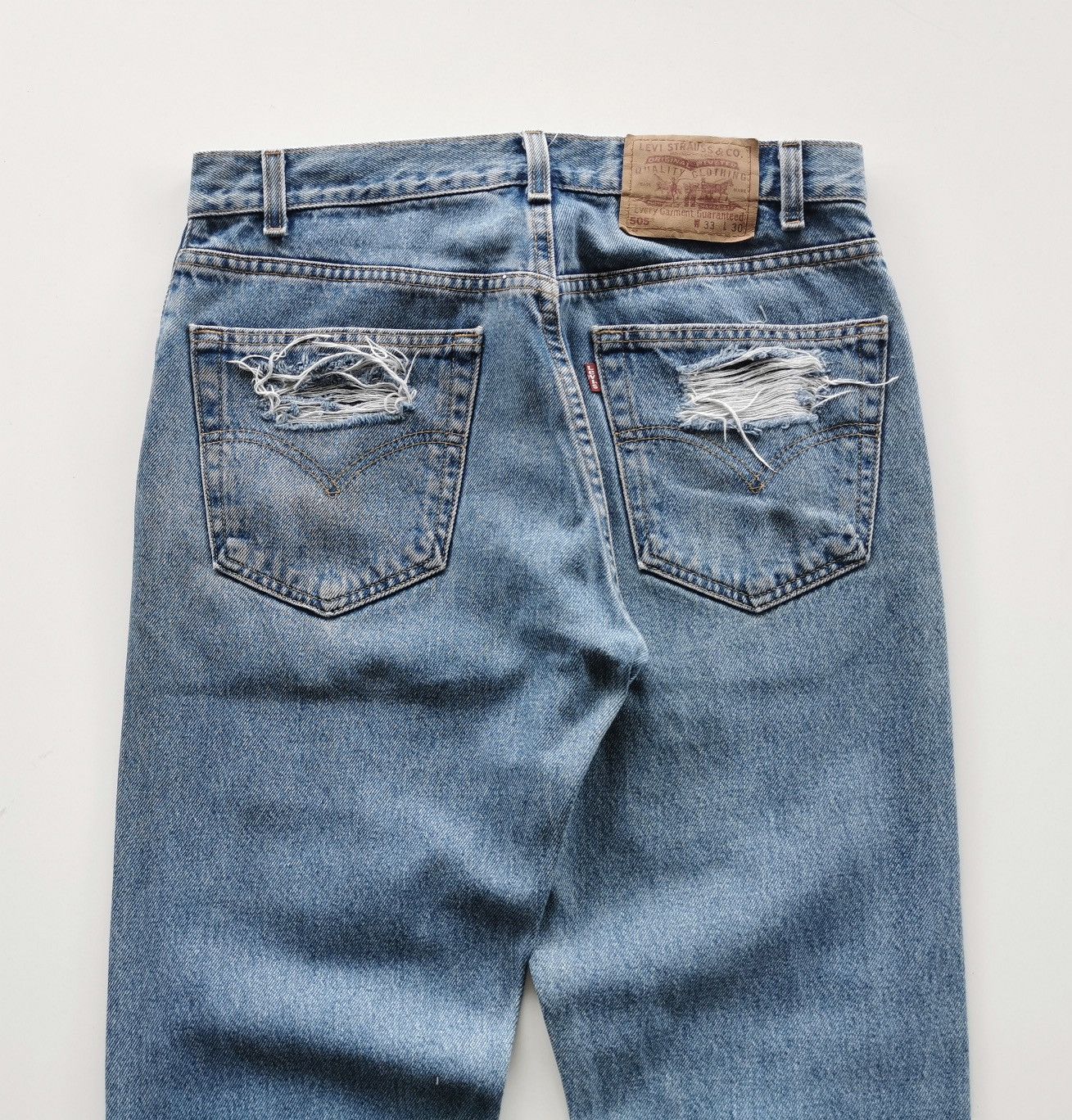 Levi's × Undercover Vintage Levis 505 Distressed Jeans Looklike Undercover Size US 32 / EU 48 - 4 Thumbnail