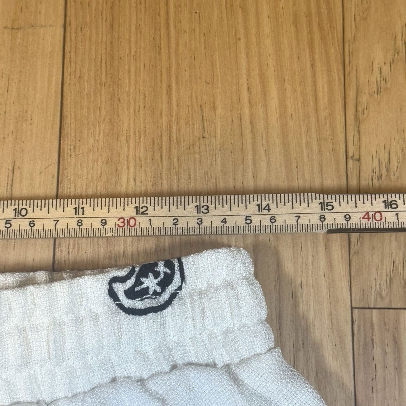 Vintage Malibu Bermuda Shorts Men’s Small Ivory Polyester Textured Linen Look Fabric Short Pants Size US 29 - 6 Thumbnail