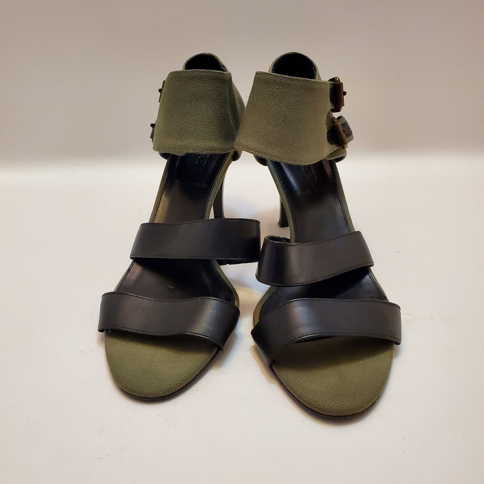 J.Crew J Crew Heels Womens 8 1/2 Shoes Green Strappy Double Ankle Size US 8.5 / IT 38.5 - 2 Thumbnail