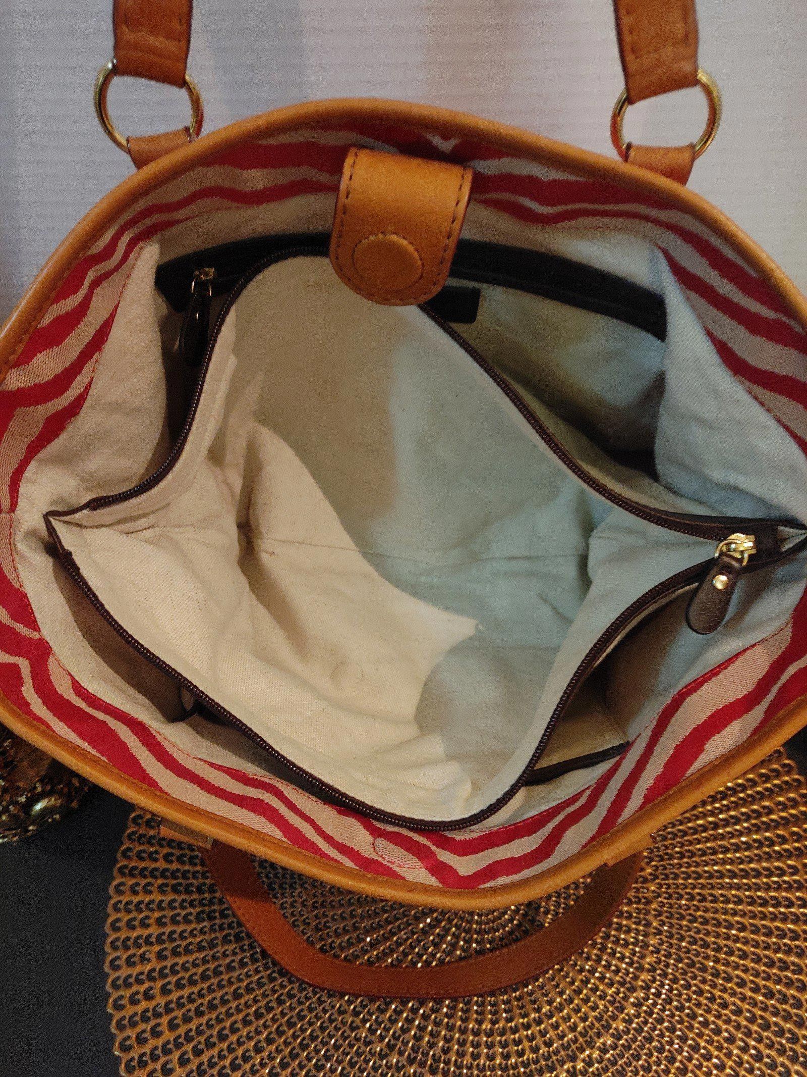 Designer Antonio Melani Zebra Striped Becky Tote Size ONE SIZE - 9 Thumbnail