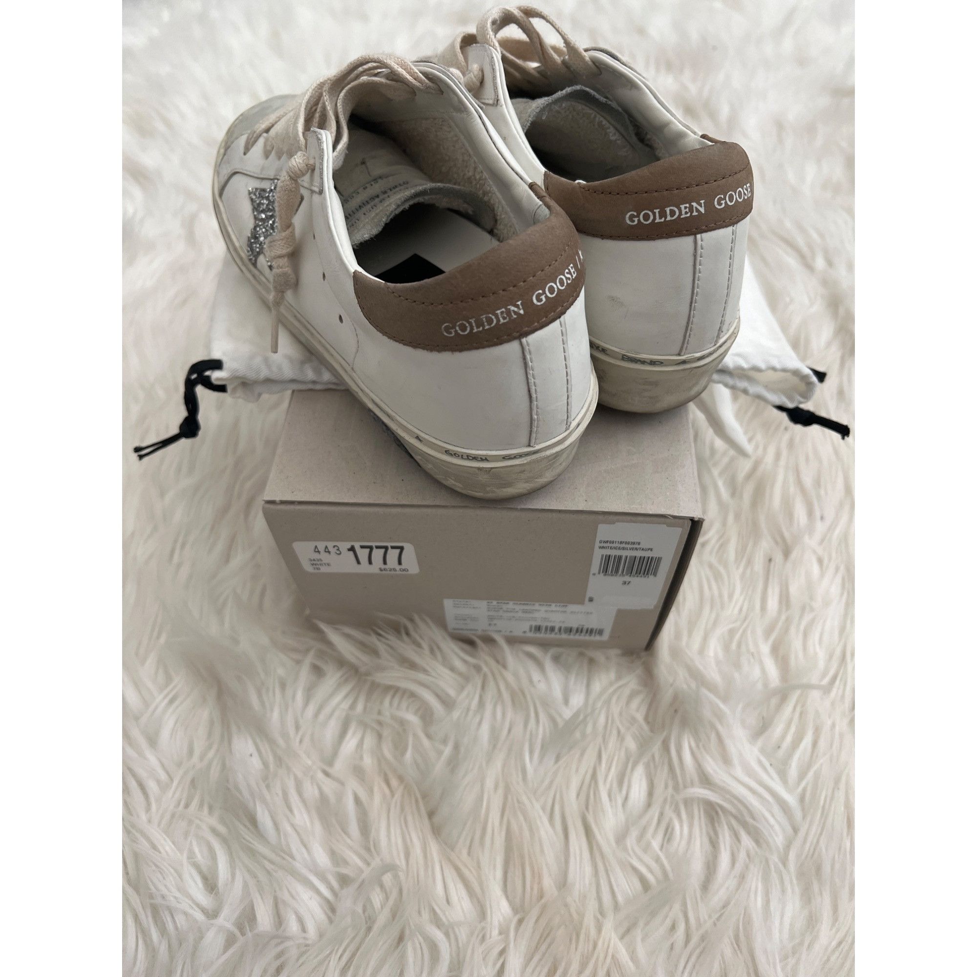 Golden Goose Golden Goose Hi Star Glitter Low-Top Sneakers Size US 7 / IT 37 - 2 Thumbnail