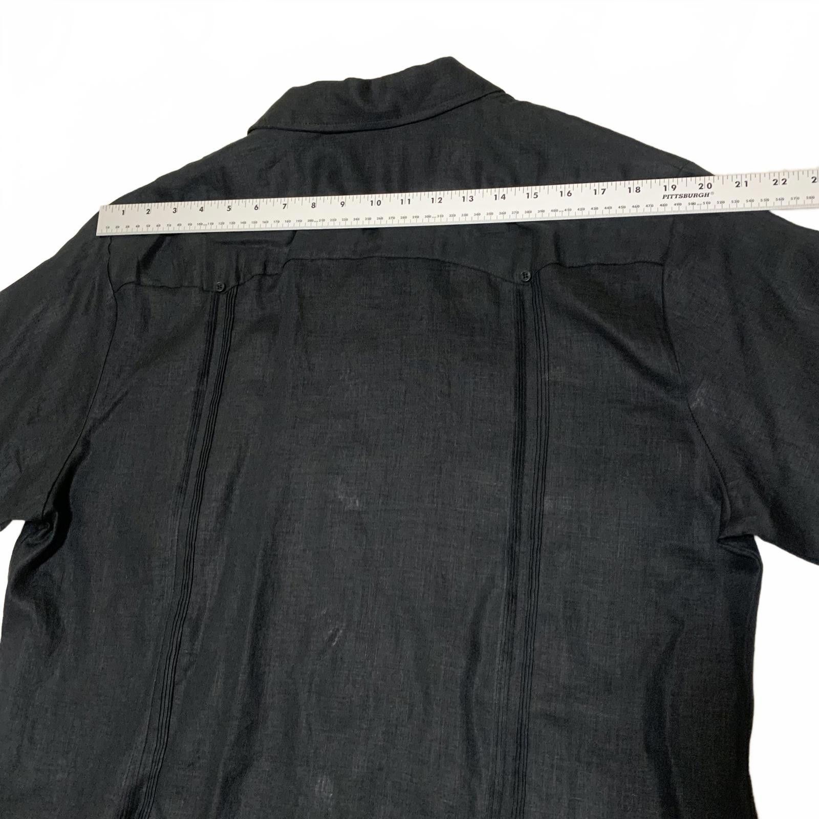 Cubavera Cubavera Men's Black Linen Shirt L Short Sleeve Multi-Pocket Size US L / EU 52-54 / 3 - 6 Thumbnail