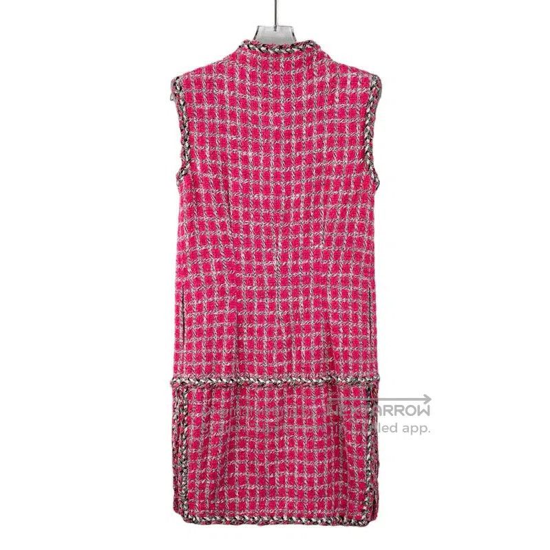 Chanel Chanel Pink Cotton Dress for Women . Size XS / US 0-2 / IT 36-38 - 2 Thumbnail