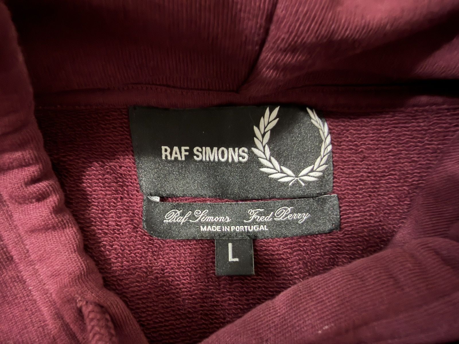 Fred Perry × Raf Simons FUTURE STRINGS Oversize Raf Simons Collab Hoodie Size US L / EU 52-54 / 3 - 3 Thumbnail