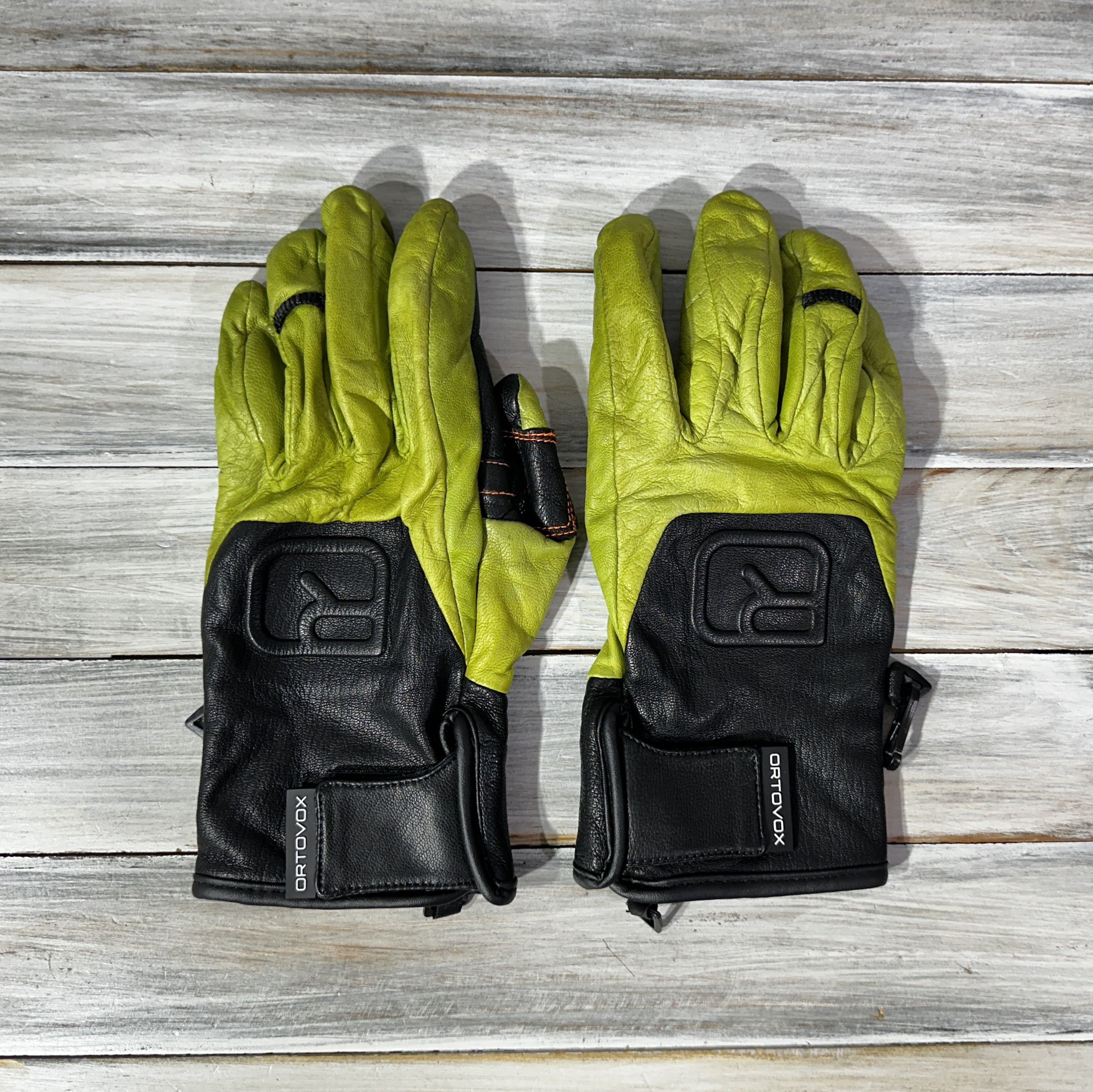 ORTOVOX ORTOVOX Snowboard Gloves Pro Leather Happy Green Ski Sport Size ONE SIZE - 9 Thumbnail