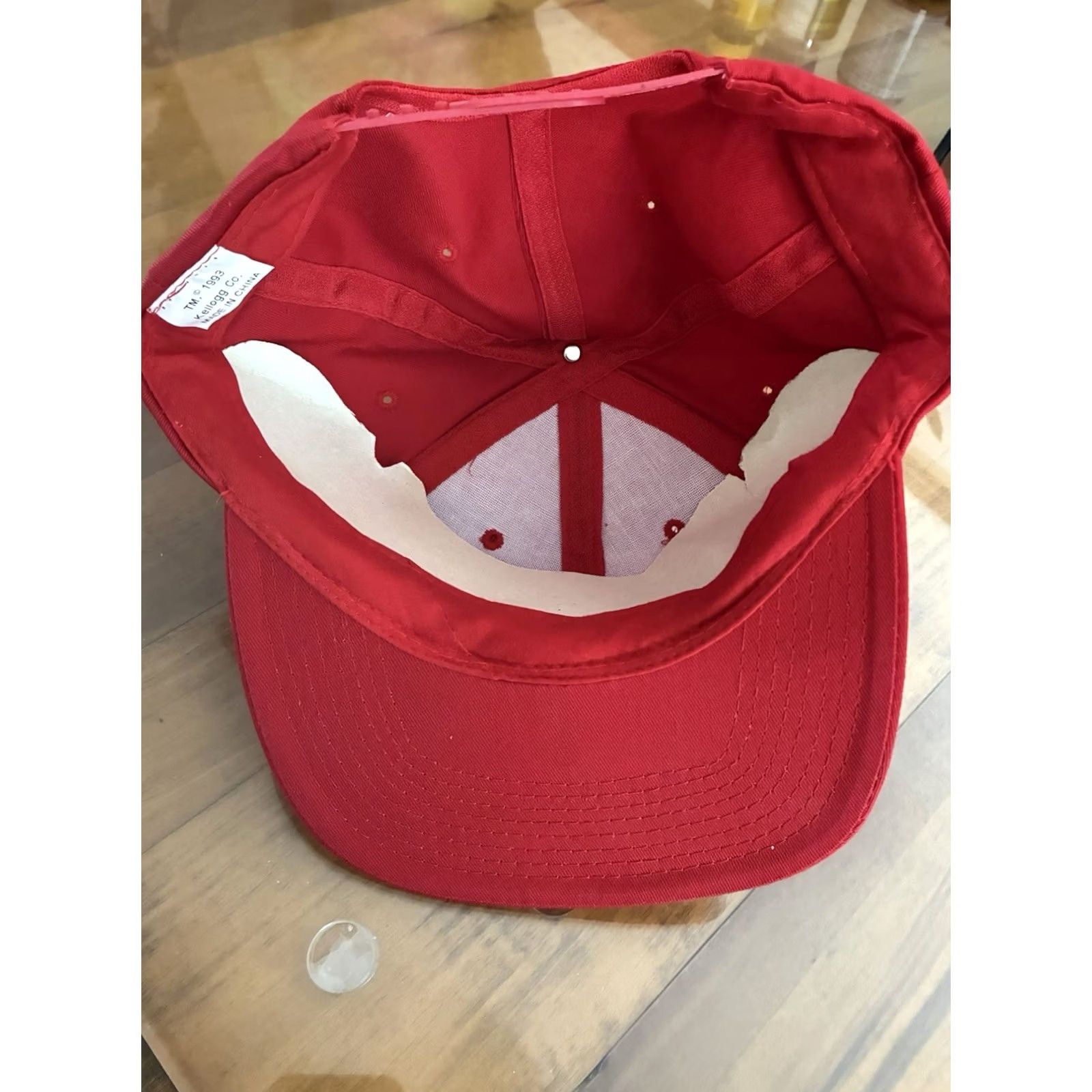 Vintage VINTAGE Kellogg's Stylemaster Snapback Hat Red Men L Adjustable Snapback Tony The Tiger Kellogg's Size ONE SIZE - 2 Thumbnail