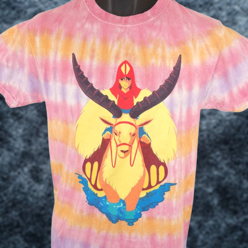 Pinko VINTAGE Princess Mononoke T Shirt Mens Size Small Pink Tie Dye Retro 90s Japanese Anime Mens Shirt Small Pink Tie Dye Mononoke Size US S / EU 44-46 / 1 - 1 Thumbnail