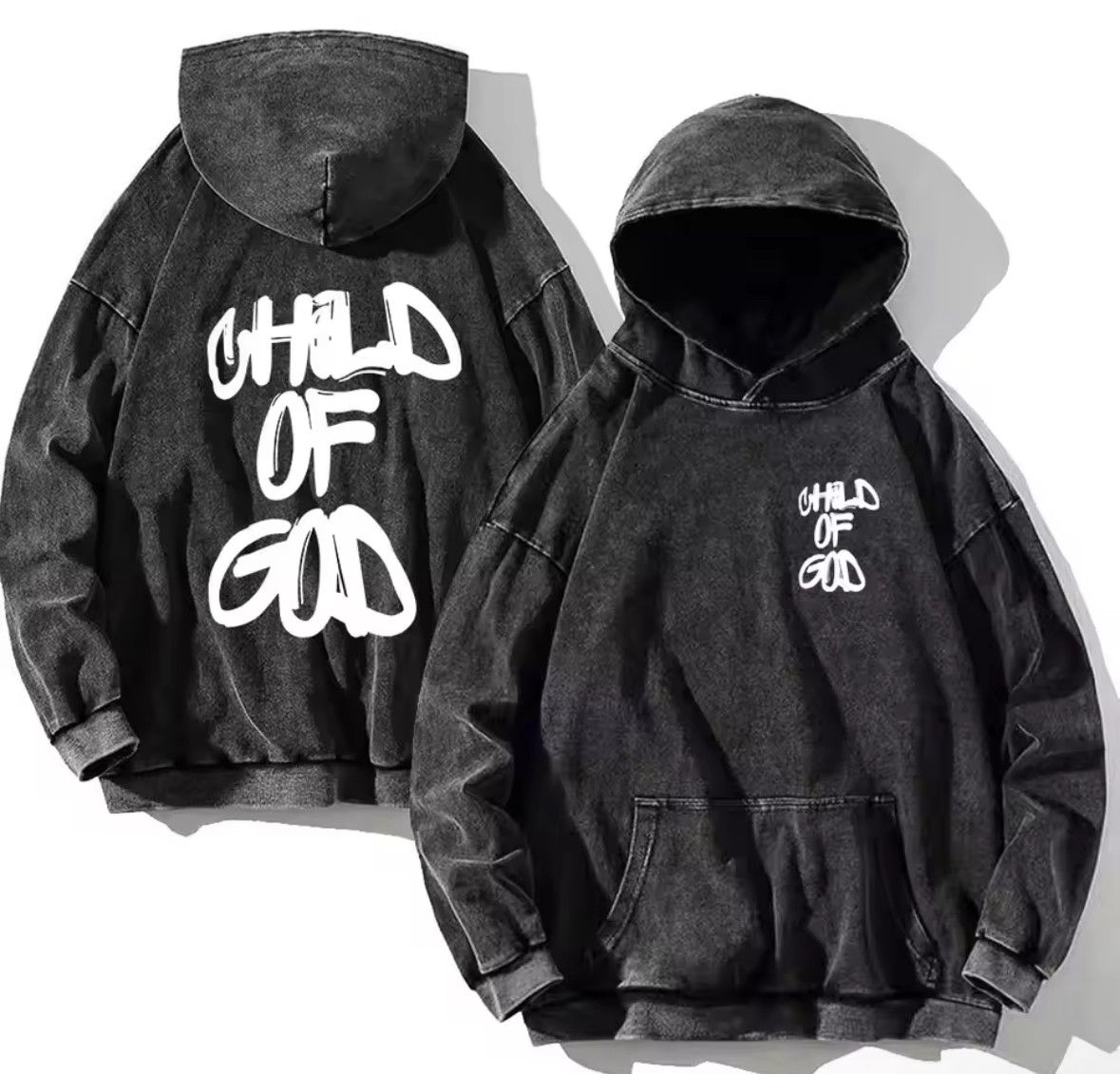 Other Vintage Gothic Y2K Peace Child Of God Washed Hoodies Size US L / EU 52-54 / 3 - 1 Thumbnail