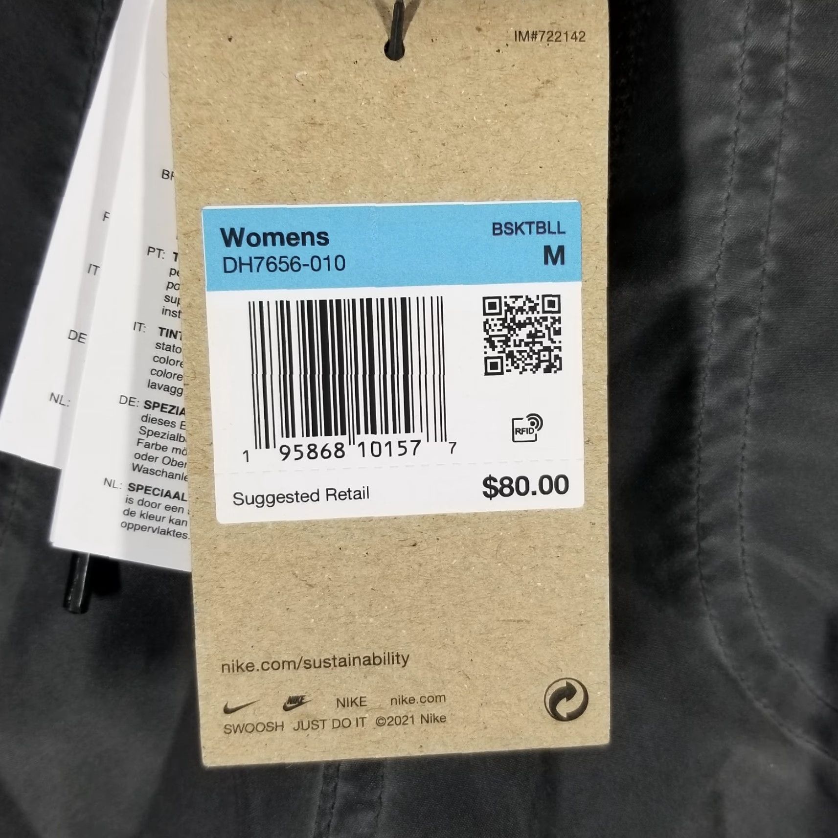 Nike NIKE Dri-FIT Retro Pants Women Medium Gray Baggy Wide-Leg Cropped Activewear DH7656-010 Size 32" / US 10 / IT 46 - 4 Thumbnail