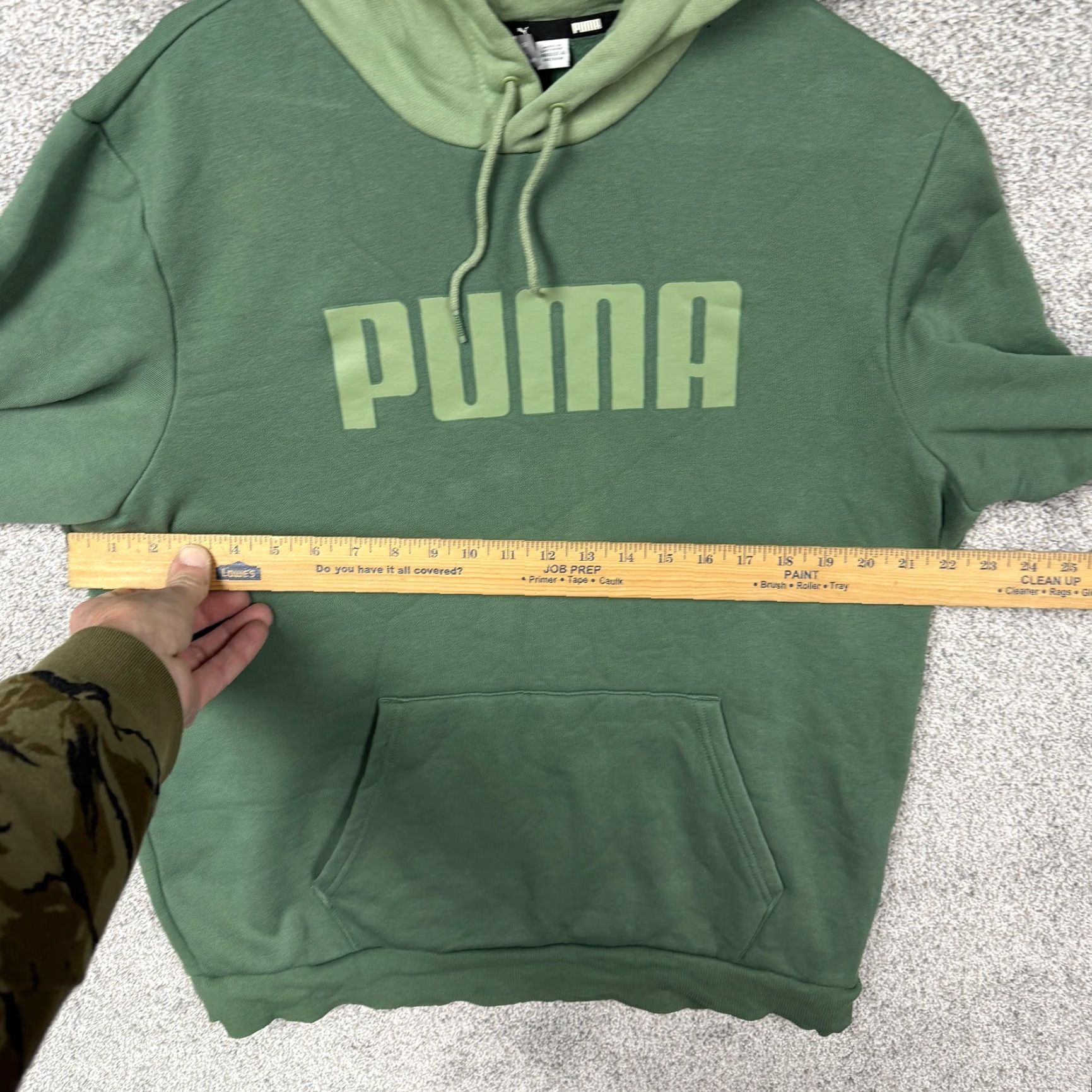 Puma Puma Hoodie Mens L Green Big Logo Fleece Pullover Sweatshirt Athletic Gorpcore Size US L / EU 52-54 / 3 - 4 Thumbnail