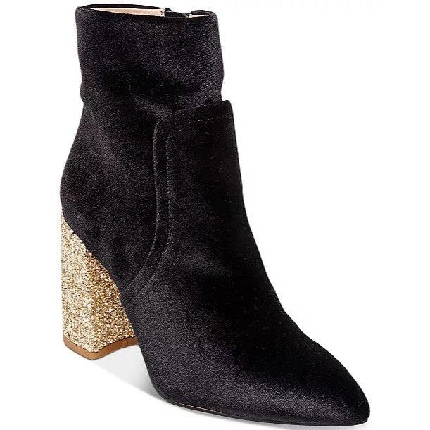 Betsey Johnson Betsey Johnson “Kacey” Velvet Ankle Booties – Size 9.5 Size US 9.5 / IT 39.5 - 1 Thumbnail