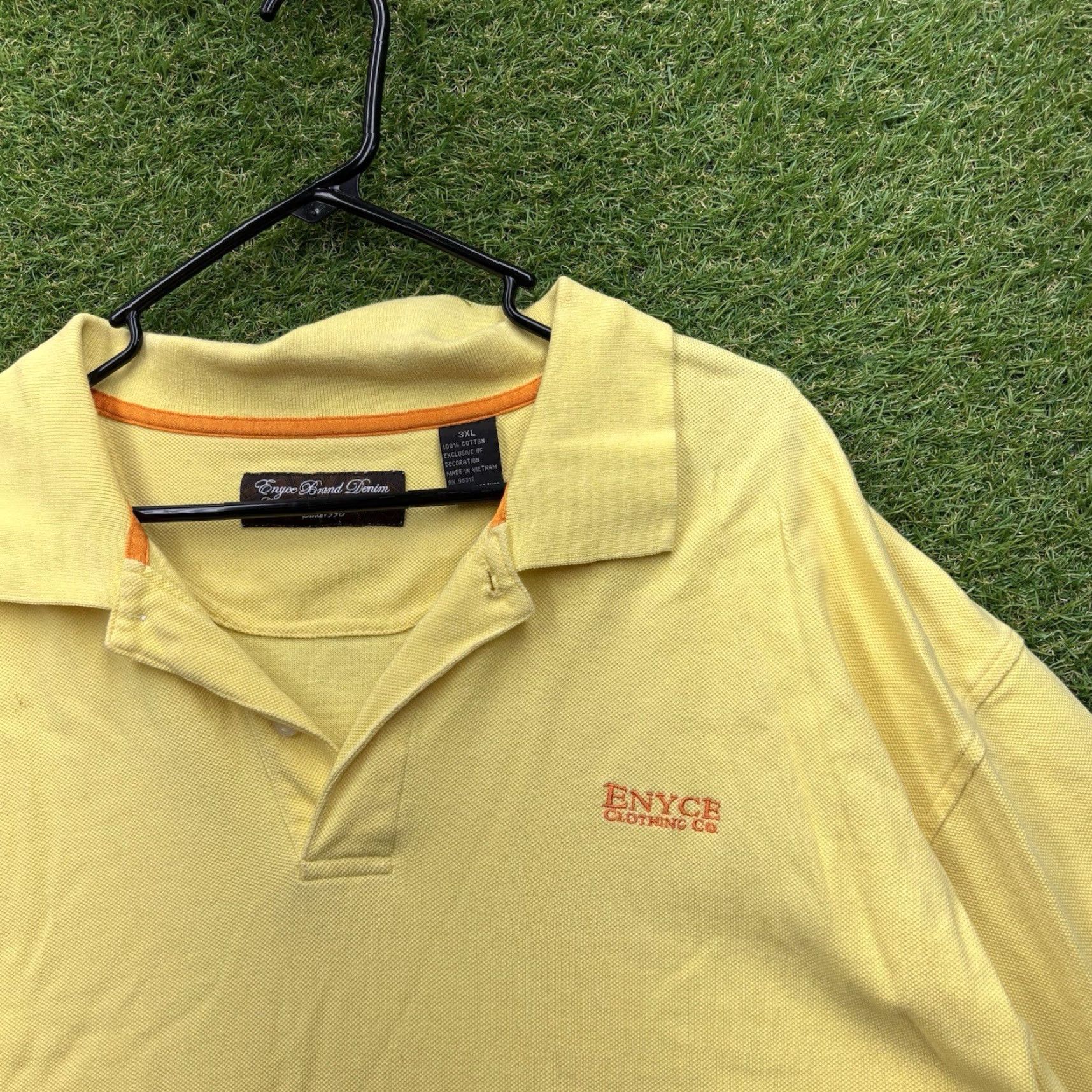 Enyce VINTAGE ENYCE Polo Shirt Mens 3XL Short Sleeve Yellow Polo Shirt Polo Mens 3XL Yellow Casual 2000s ENYCE Mens Size US XXL / EU 58 / 5 - 4 Thumbnail