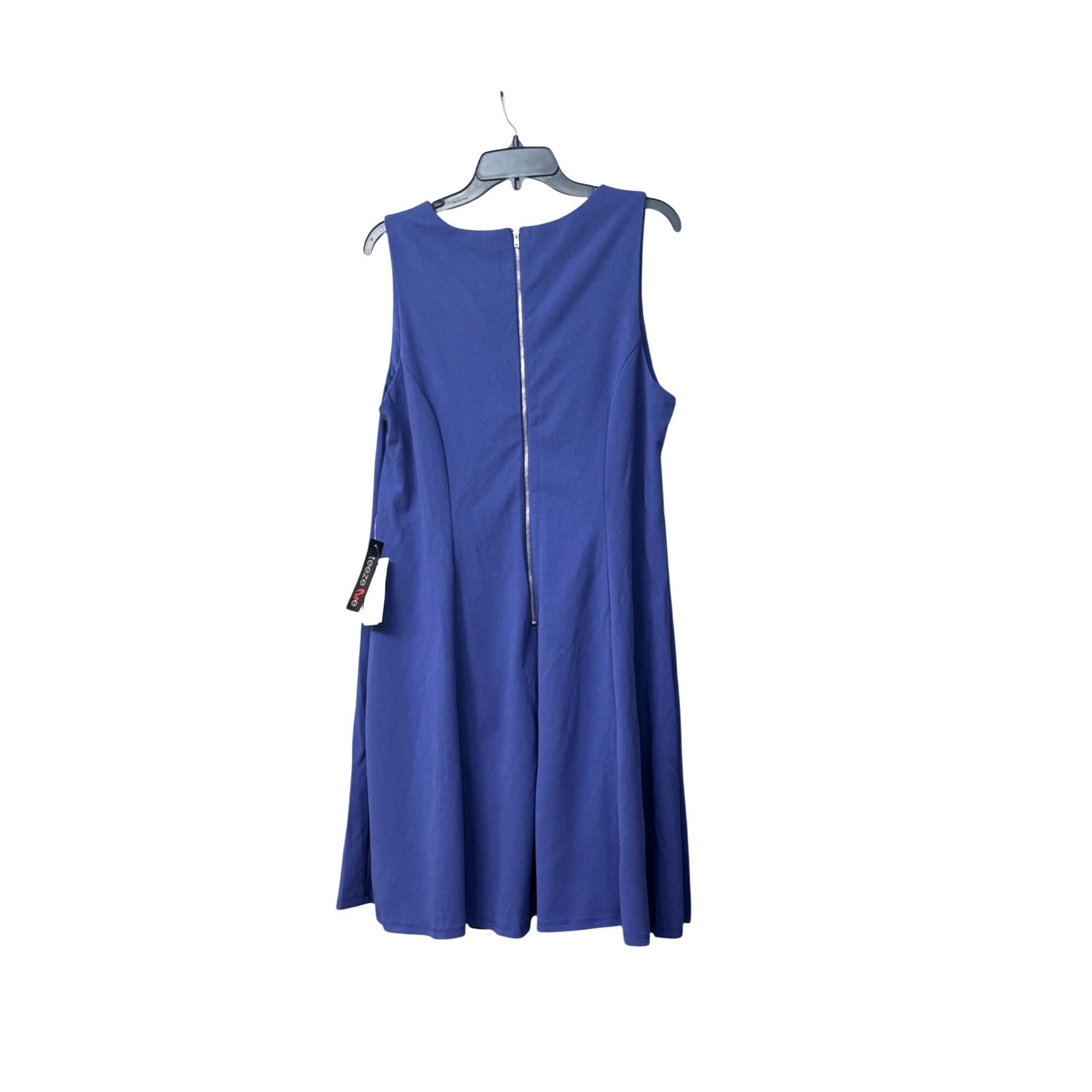 Other Teeze Me Juniors' Plus Double V-Neck Fit & Flare Dress, Coba Size 3XL / US 20-22 - 11 Thumbnail
