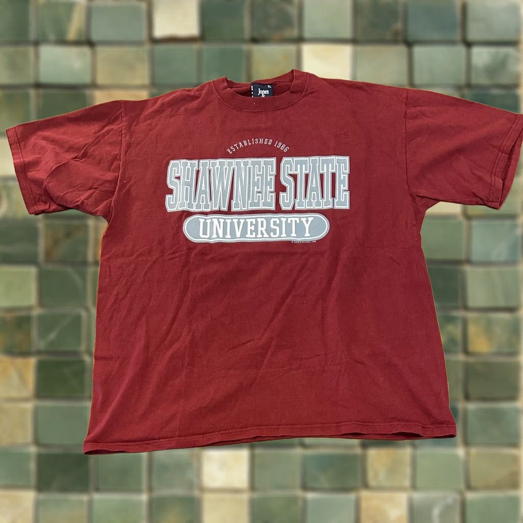 Vintage VINTAGE Shawnee State University Shirt XL Red 90s 1996 Mens Size US XL / EU 56 / 4 - 1 Thumbnail